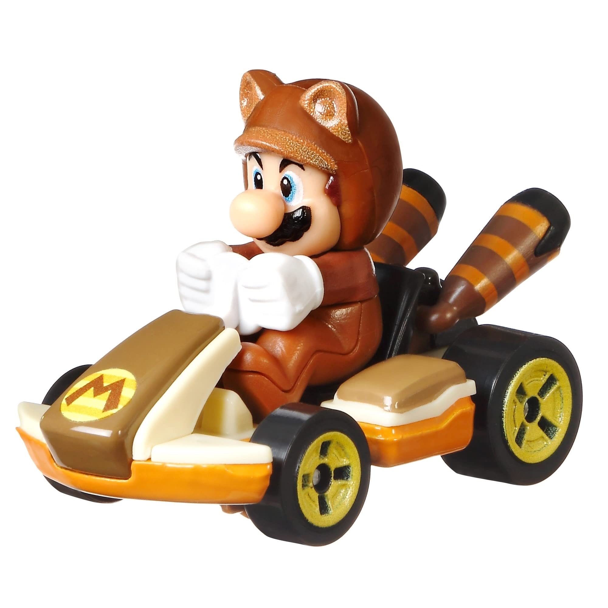 Hot Wheels Nintendo Mario Kart Tanooki Mario Die-Cast Standard Kart Toy Car - Collectible Racing Vehicle for Kids & Adults | Perfect for Display, Play & Gift Giving