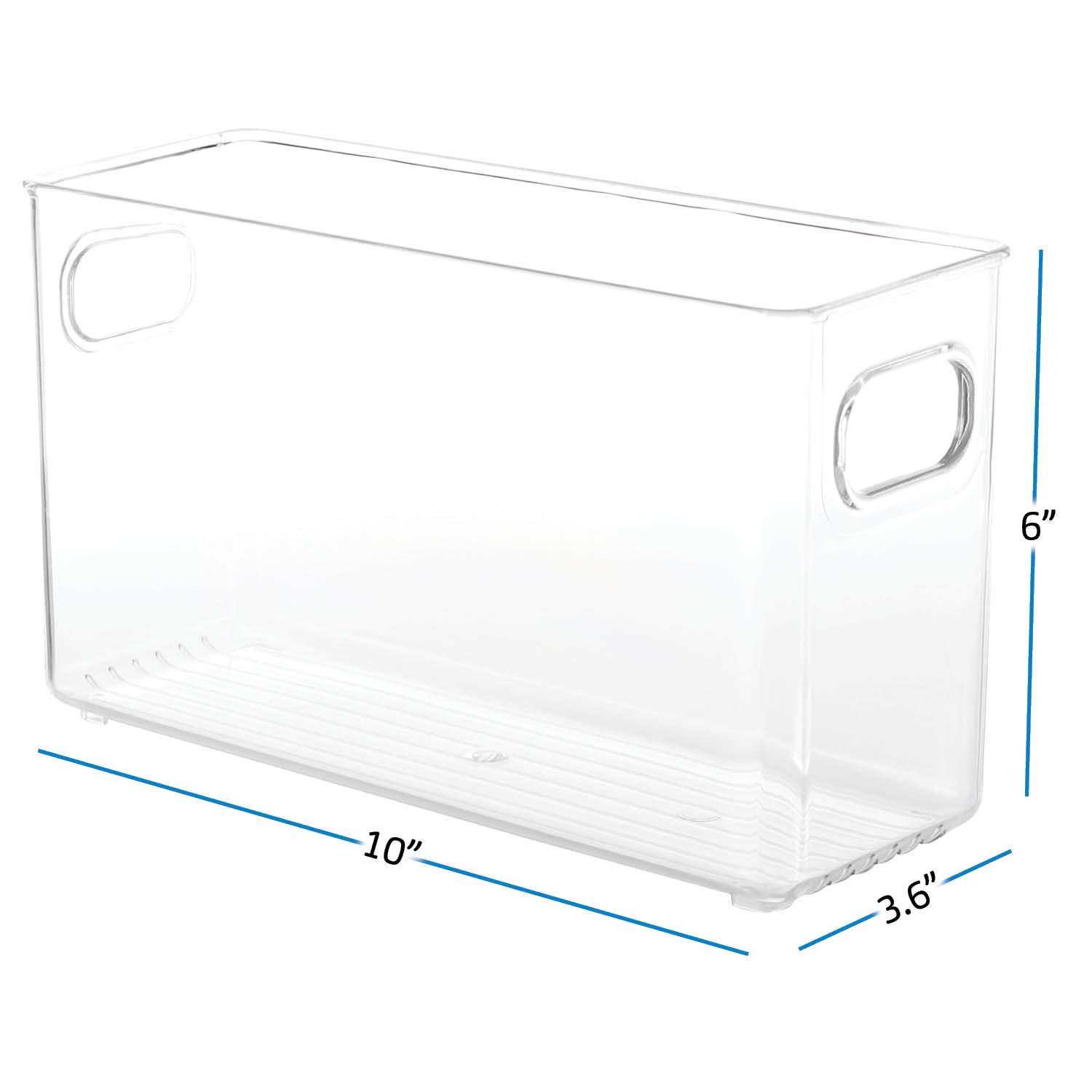 StorageBud Clear Stackable Pantry & Refrigerator Organizer Bins - Fridge & Freezer Storage Containers for Food Organization - Perfect for Kitchen, Pantry, Meal Prep and Home Organization