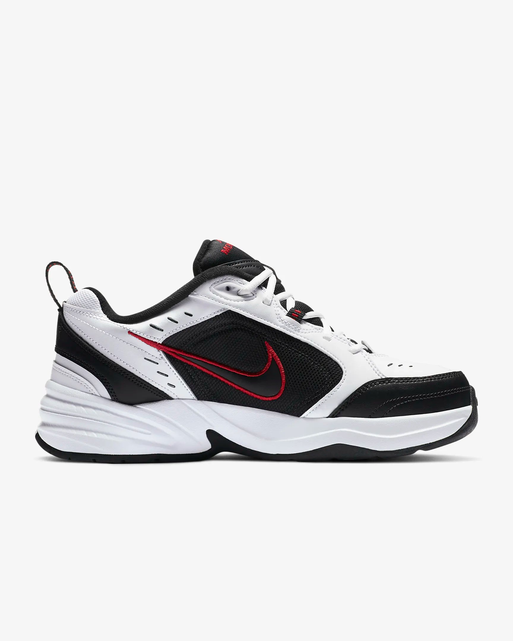 Nike Men's Air Monarch IV Running Shoes - White/Black (Size 101) - Comfortable Athletic Sneakers for Jogging, Gym & Casual Wear