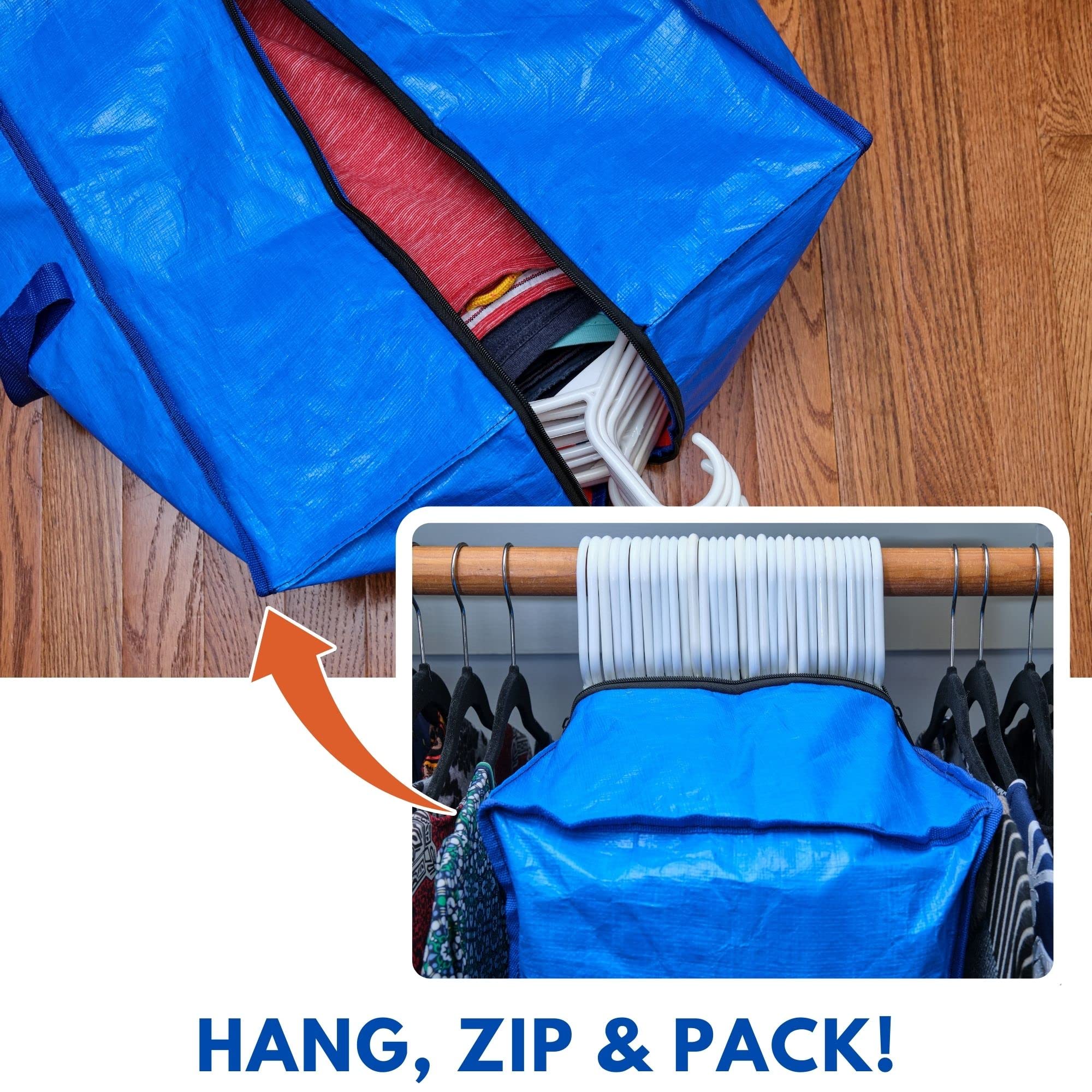 Premium Eco-Friendly Tote Bag Set (7-Pack) - 3 Reusable Grocery Bags & 4 Moving Storage Bags | Sustainable Shopping, Home Organization & Travel Essentials