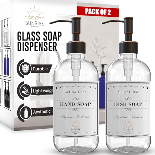 Oil Rubbed Bronze Ss Pump - Clear Glass