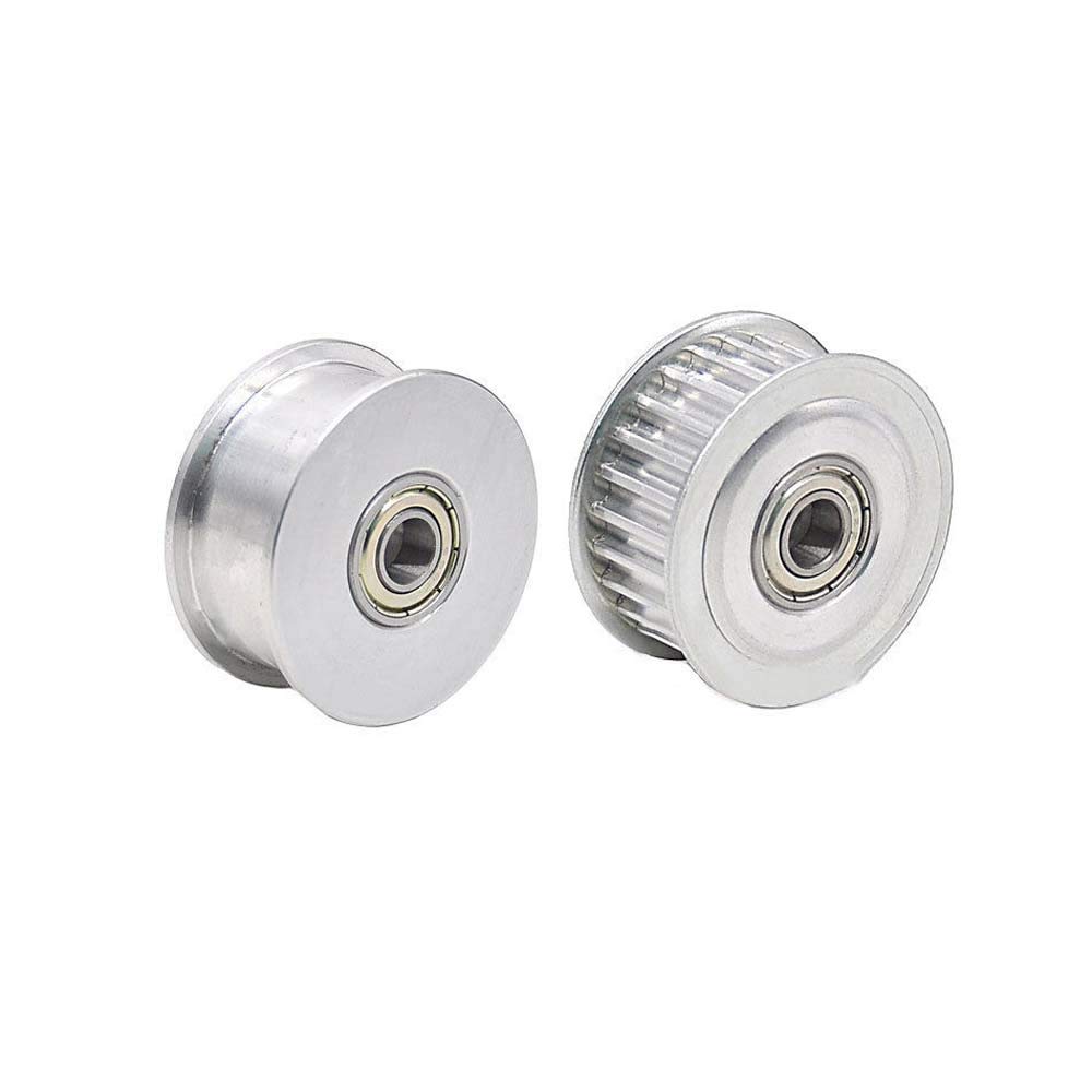 5M 16T Timing Belt Pulley Smooth Idler Pulley - 8mm Bore for 15mm Width Belt (16mm Teeth Width) - Perfect for 3D Printers, CNC Machines, and Industrial Automation Equipment