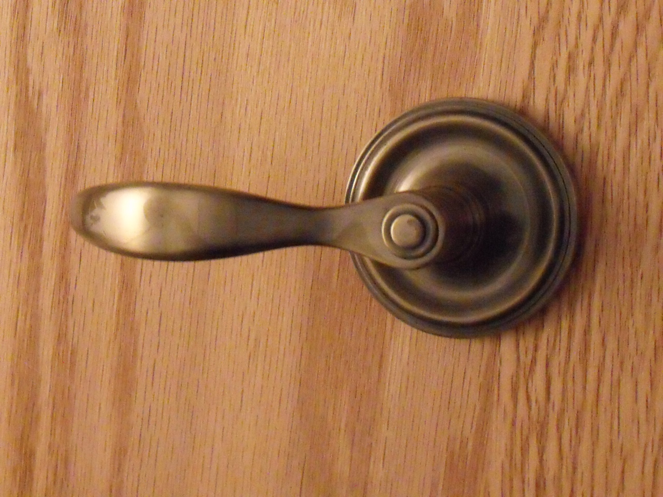 FPL Solid Brass Passage Lever Set for Closet & Hallway Doors - 2-3/8