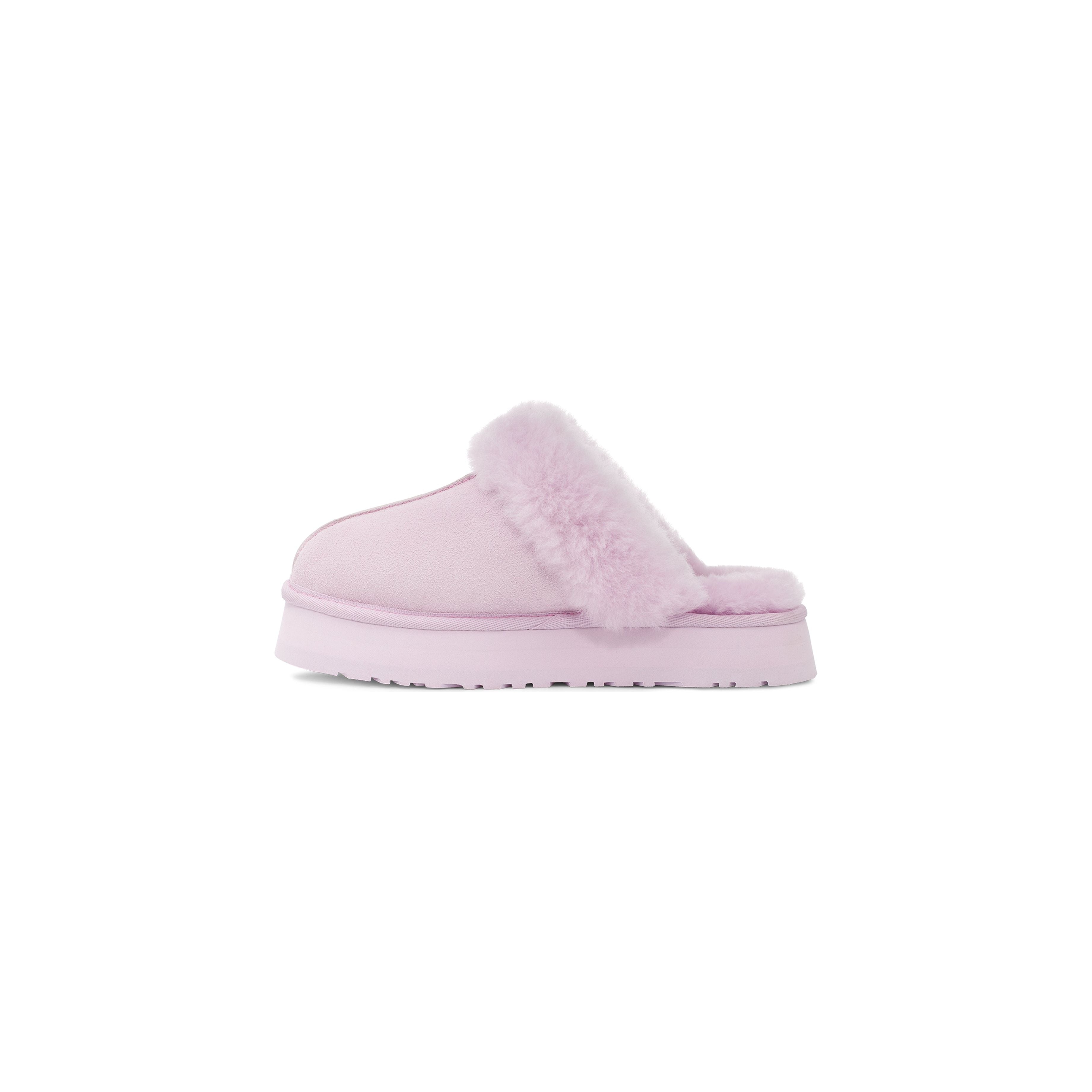 UGG Women's Disquette Platform Slippers in Lavender Fog - Cozy House Shoes for Winter Indoor & Outdoor Wear