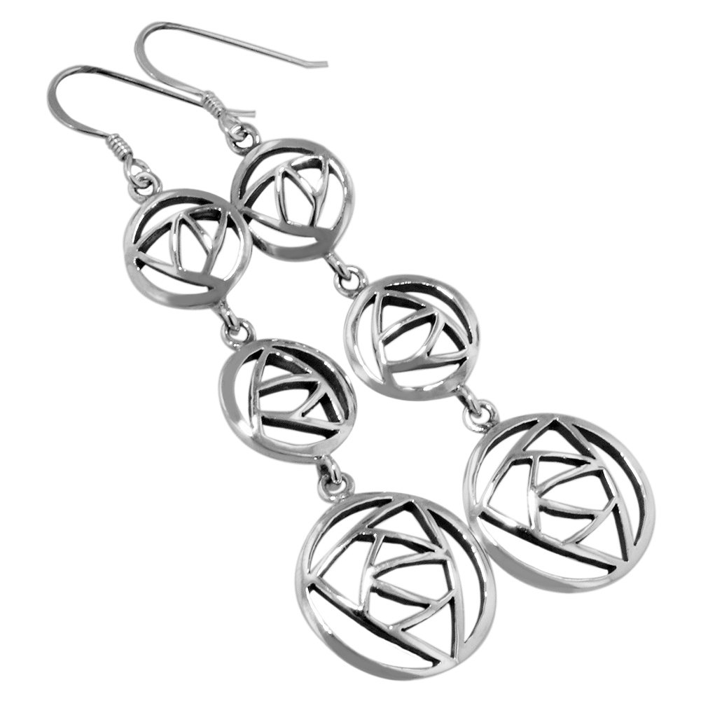 925 Sterling Silver Triple Rose Flower Dangle Earrings for Women - Elegant Floral Drop Earrings for Wedding, Party & Everyday Wear