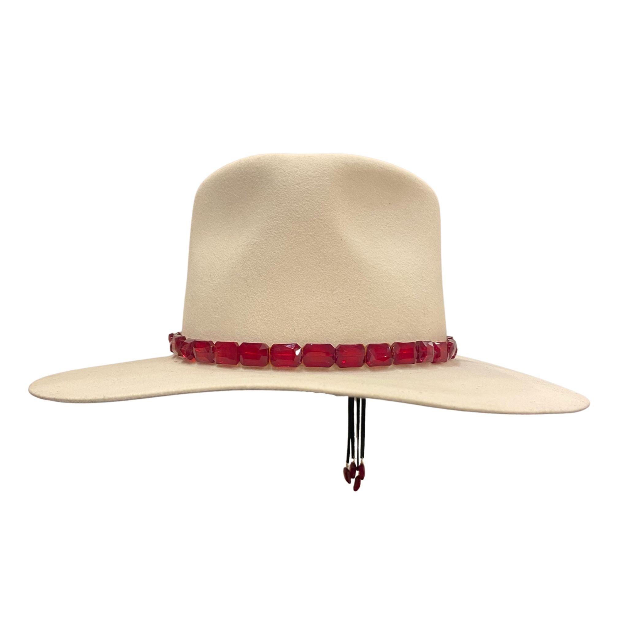 Ruby Hat Band - Western Style Hat Accessory for Cowboy & Cowgirl Outfits - Perfect for Rodeo, Country Music Festivals & Outdoor Adventures