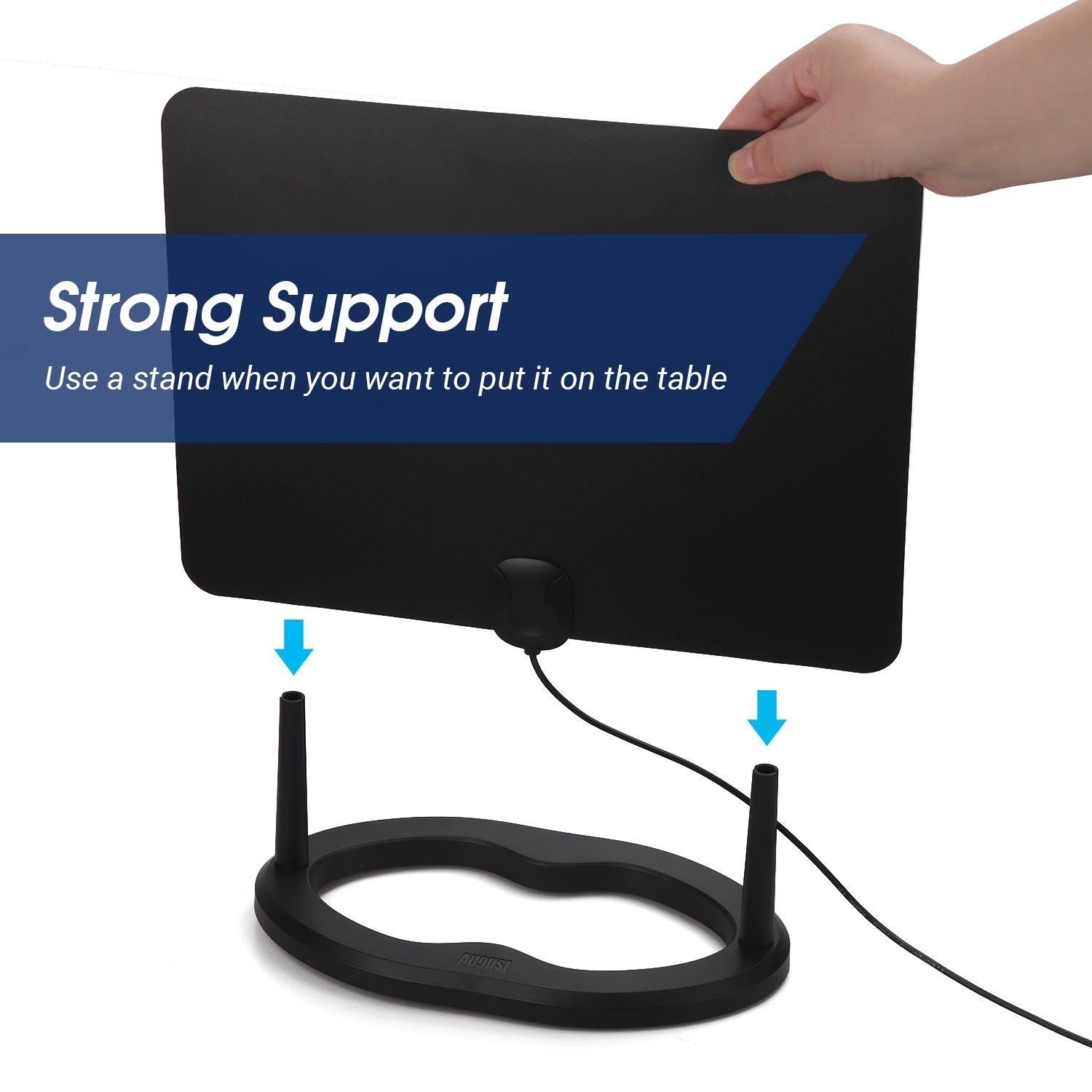 Digital TV Aerial Flat Antenna for Freeview & Freeview HD - August DTA455 | Indoor HDTV Reception for Home & RV Use