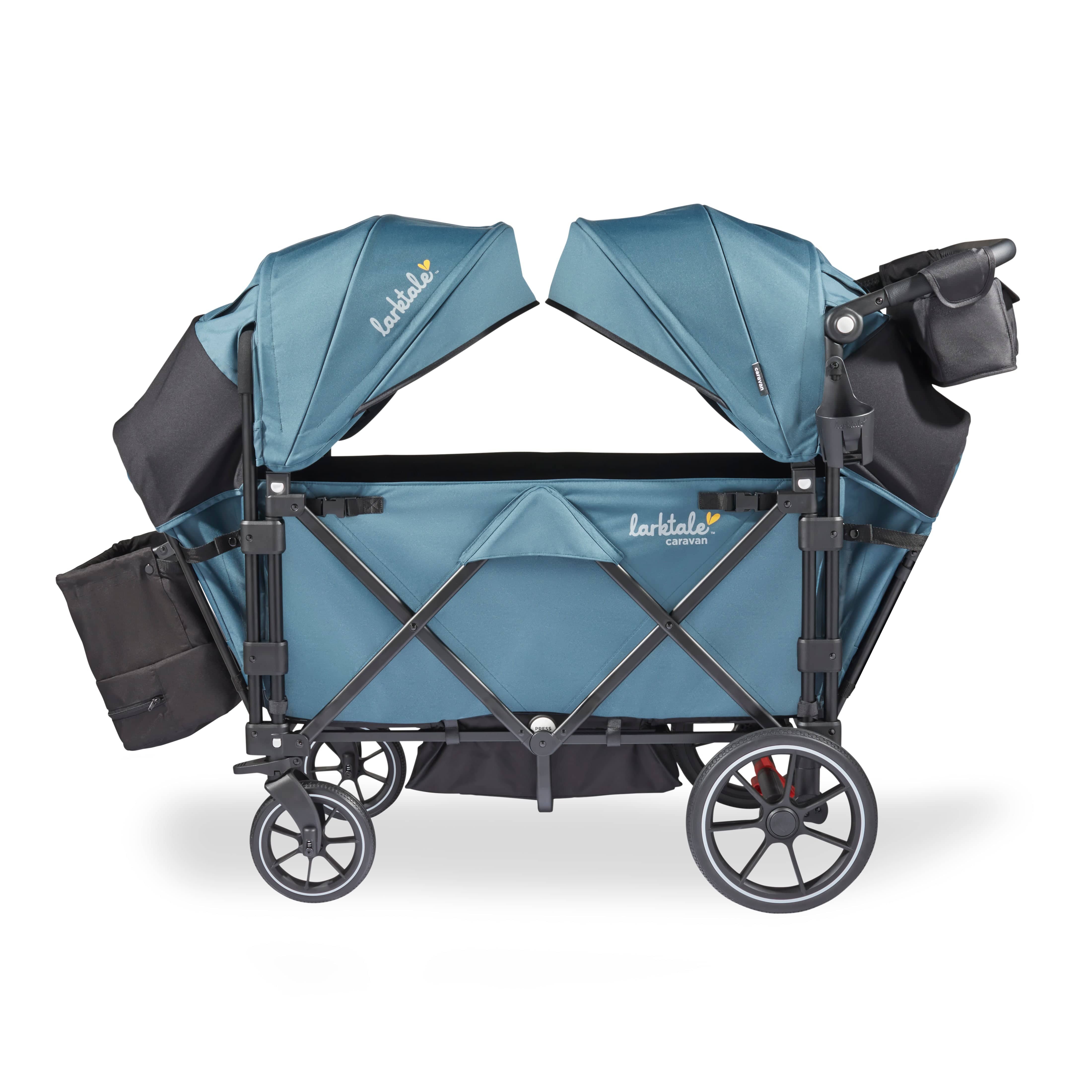 Larktale Caravan V3 All-Terrain Stroller Wagon for Kids - Lightweight, Foldable & Durable for Beach, Park, and Outdoor Adventures