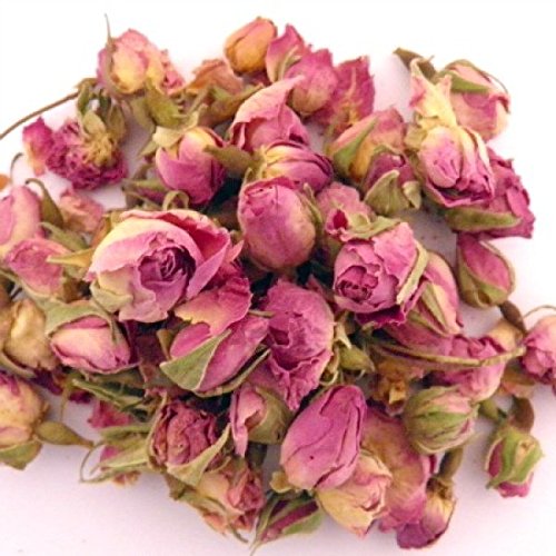 Organic Rose Buds in Bulk - Premium Dried Rose Petals for Tea, Cooking & Aromatherapy | Perfect for Herbal Tea, DIY Skincare & Home Decor