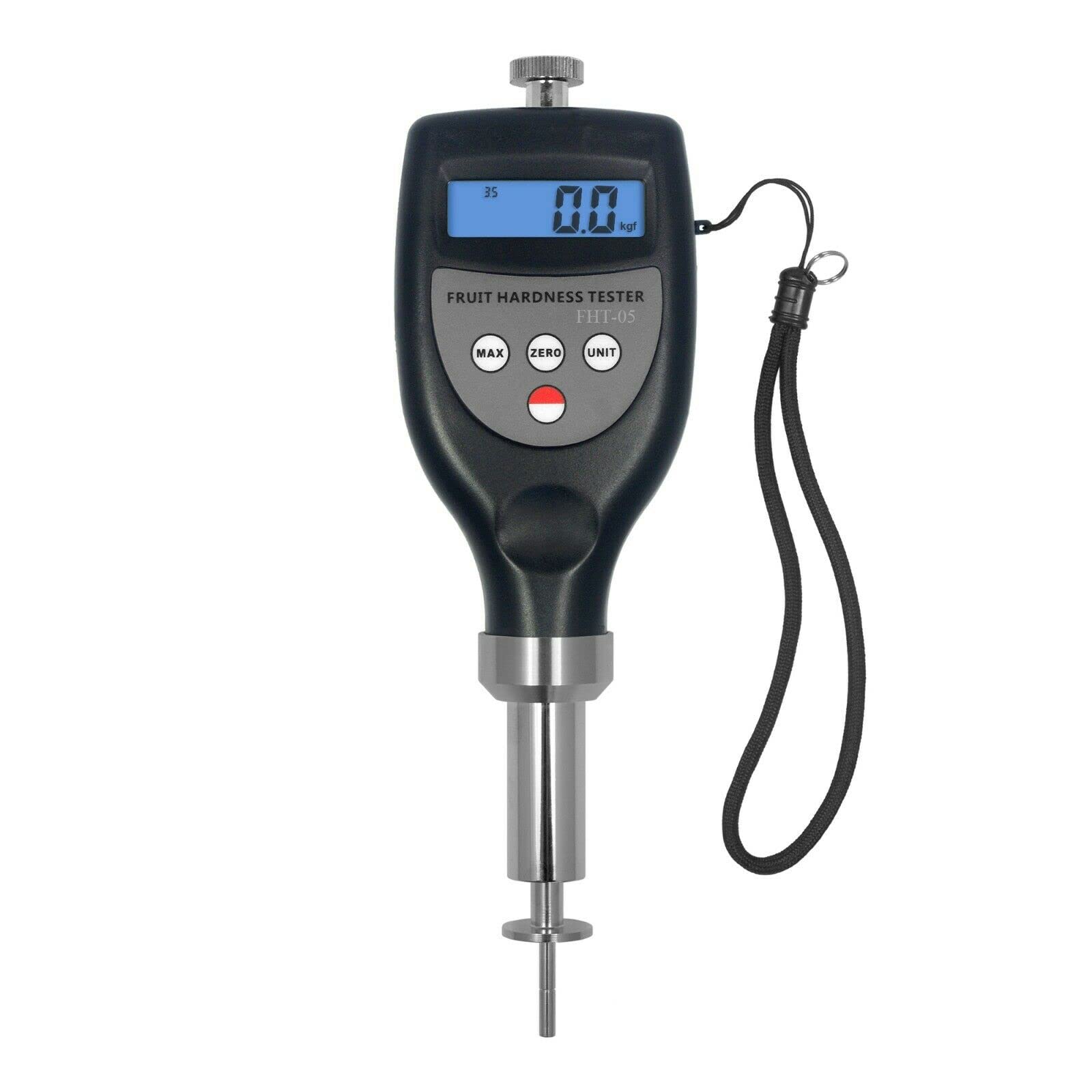 FHT-05 Digital Fruit Hardness Tester | Portable Penetrometer for Apples, Pears, Avocados | Handheld Fruit Firmness Meter for Quality Control in Orchards & Farmers Markets