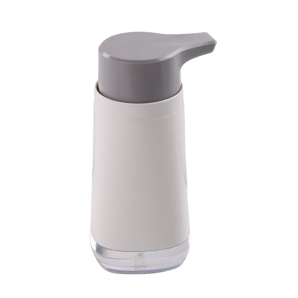 1pc Empty Press Pump Soap Dispenser Bottle - Portable Liquid Soap Container for Hand Sanitizer, Kitchen, Bathroom Sink & Home Use - Travel Toiletry Bottle (Grey) | Perfect for Refilling Soap, Shampoo & Lotion On-The-Go