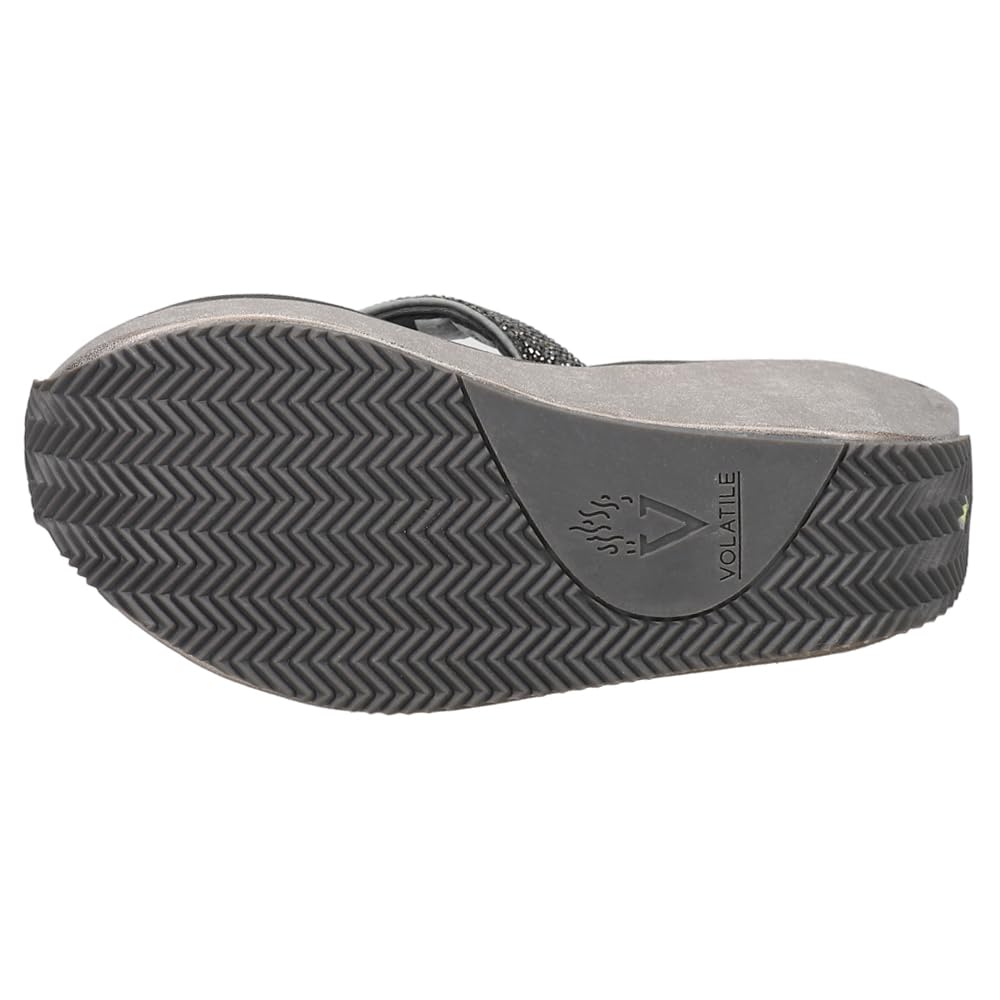 VOLATILE Women's Glimpse Wedge Sandals - Comfortable Summer Wedge Heel Sandals for Women, Fashionable Open Toe Shoes for Beach, Vacation & Casual Outings