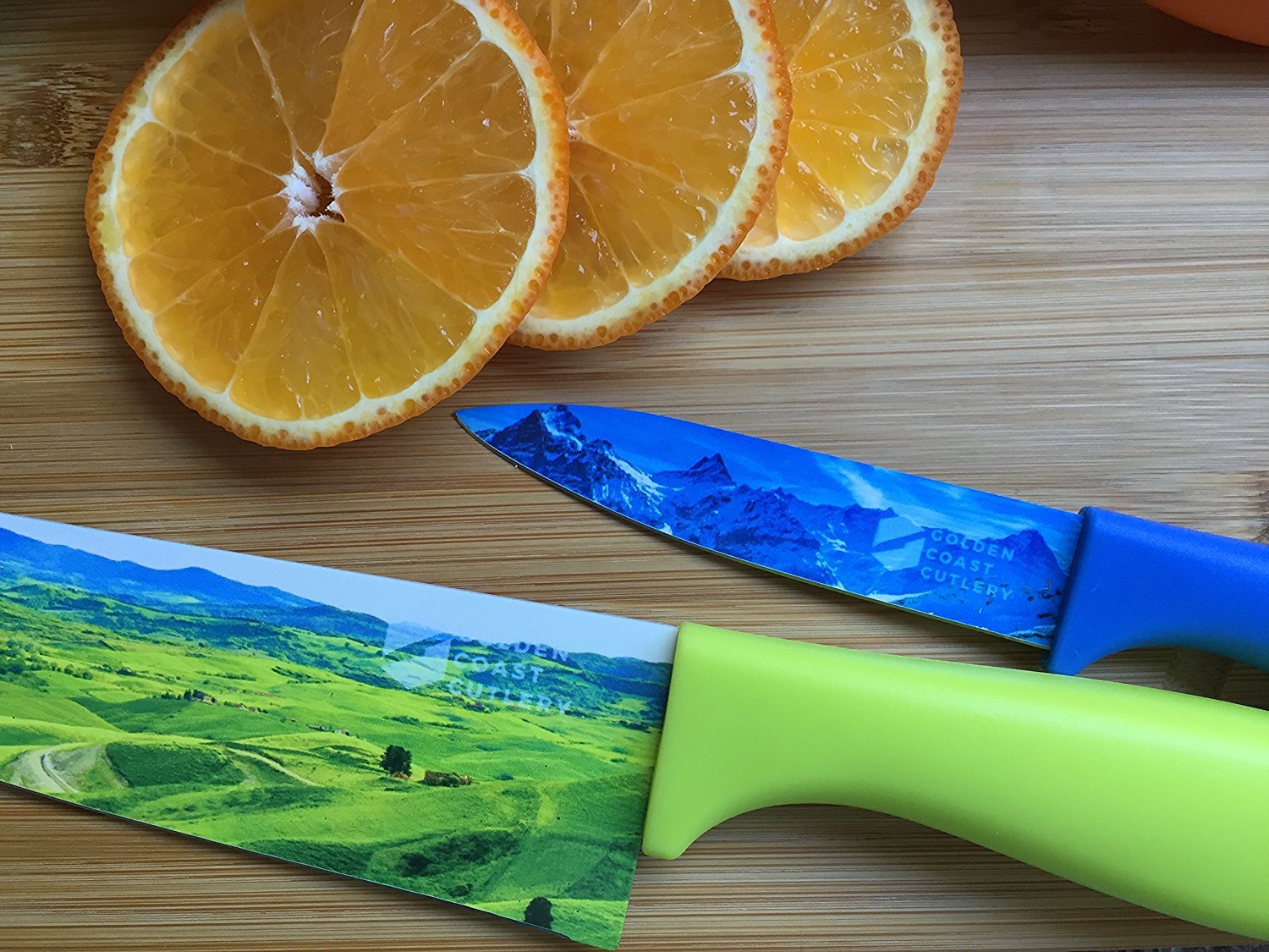 Premium 5-Piece Colored Kitchen Chef Knife Set - Razor Sharp Stainless Steel Cooking Knives with Ergonomic Handles, Non-Stick Coating & Gift Box - Perfect for Home Chefs, Cooking Enthusiasts & Gift Giving