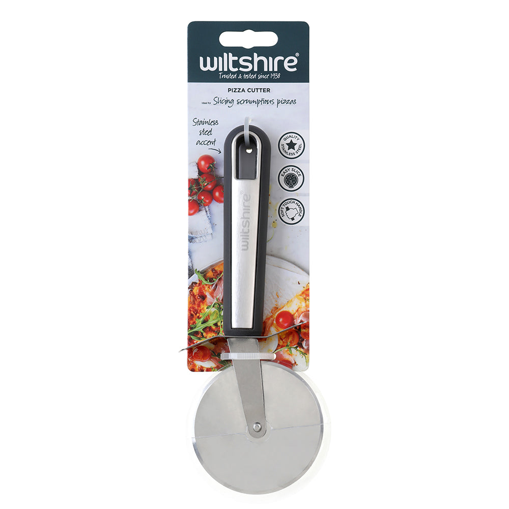 Premium Stainless Steel Pizza Cutter Wheel - Sharp Rotary Blade for Effortless Slicing - Ergonomic Handle for Comfort - Perfect for Home Kitchen, Restaurants, and Pizza Parties
