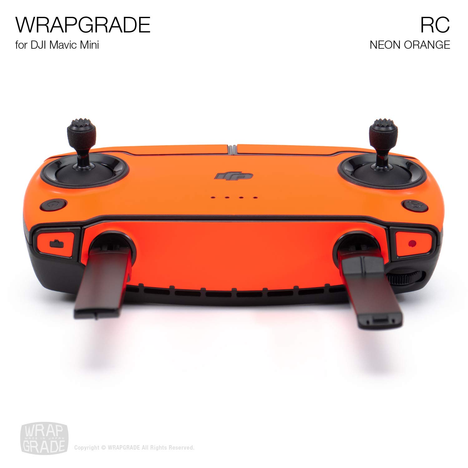 DJI Mavic Mini Remote Controller Skin Wrap - Neon Orange Protective Cover | Compatible with DJI Mavic Mini Drone | Perfect for Outdoor Adventures, Travel & Aerial Photography