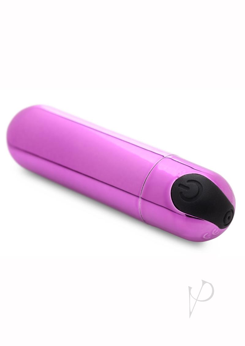 10X Powerful Rechargeable Purple Bullet Vibrator - Ultra Quiet & Waterproof for Sensual Pleasure - Perfect for Couples Play & Solo Use
