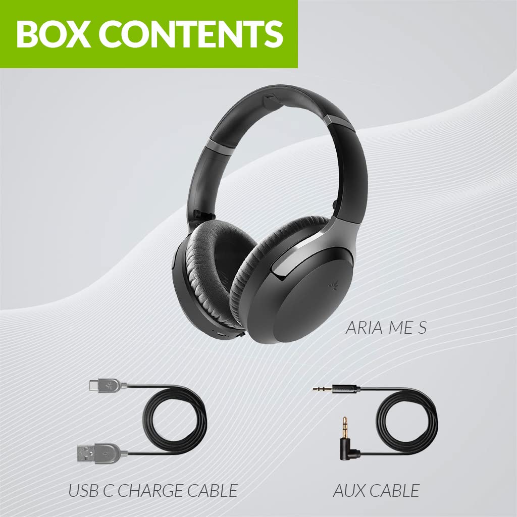 Avantree Aria Me S - Wireless Bluetooth Headphones with Adjustable Left/Right Audio Balance, Active Noise Cancelling, aptX HD & Low Latency - Perfect for Seniors, Travel, Workouts & Home Entertainment