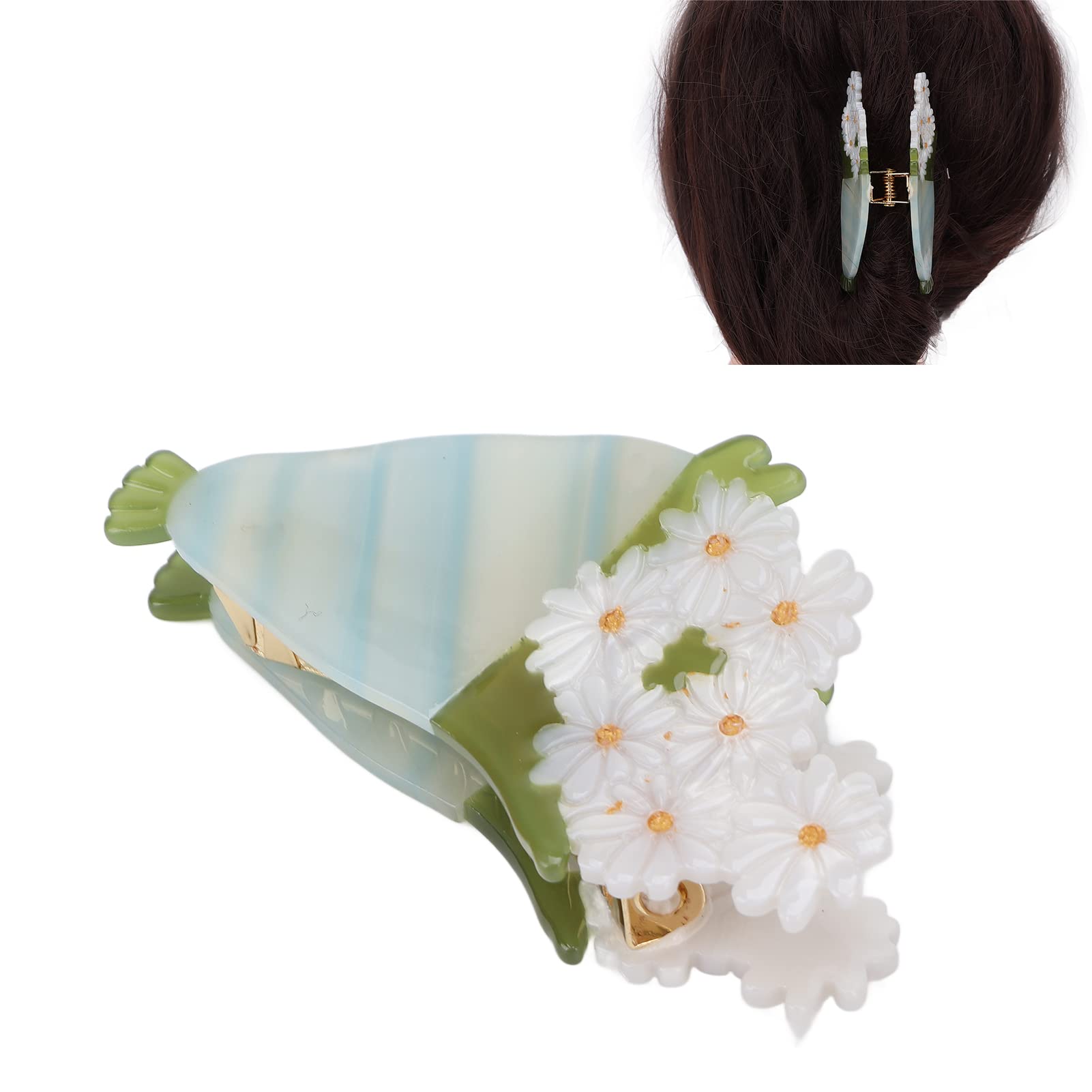 Fashionable Non-Slip Hair Claw Clip for Women & Girls - Sonew Hair Accessories (Bouquet Design) | Perfect for School, Work, Parties & Everyday Styling