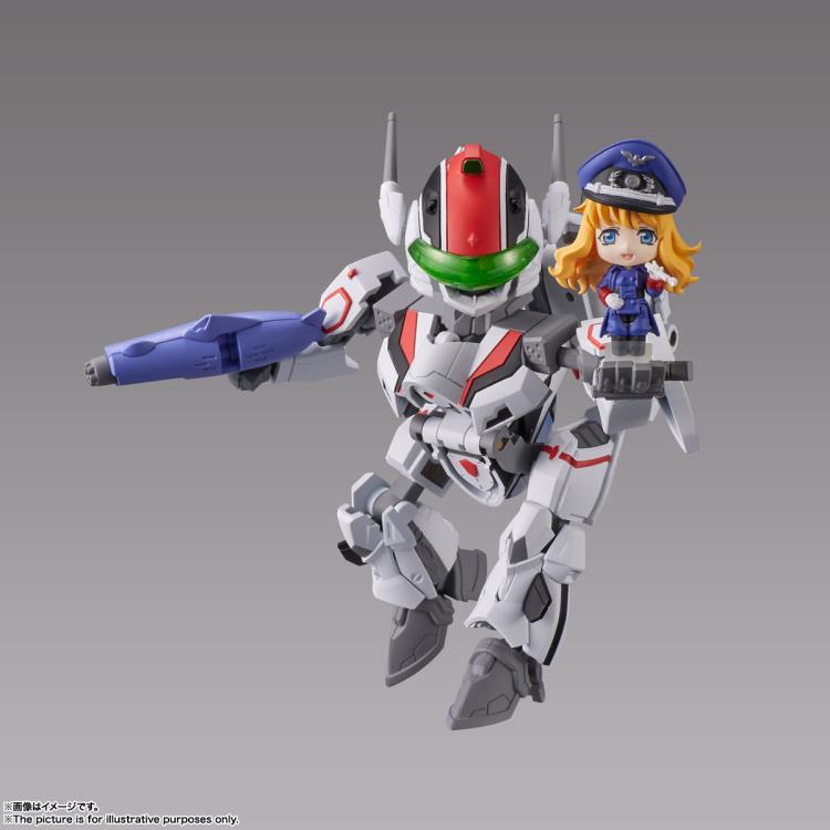 Bandai Tiny Session Macross Frontier VF-25F Messiah Valkyrie (Alto Custom) & Sheryl Nome Action Figure Set - Anime Collectible for Display & Play - Perfect for Fans, Model Enthusiasts, and Gift Giving