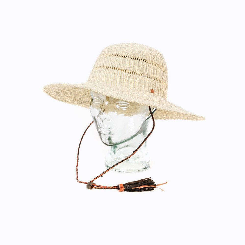 Stylish Ghanaian Lace Design Straw Hat with Wide Brim - Perfect for Beach Vacations, Summer Outfits, and Outdoor Events