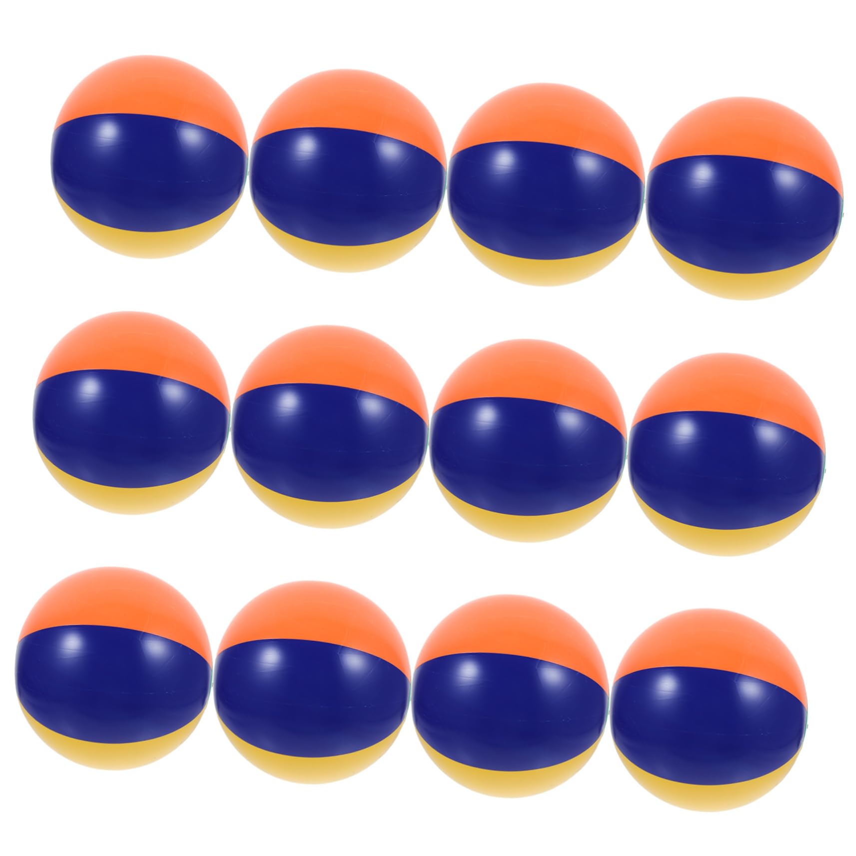 12pcs Colorful Inflatable Beach Balls & Kids Swimming Pool Set - Durable PVC Beach Toys for Children, Perfect for Pool Parties, Beach Sports, and Summer Fun