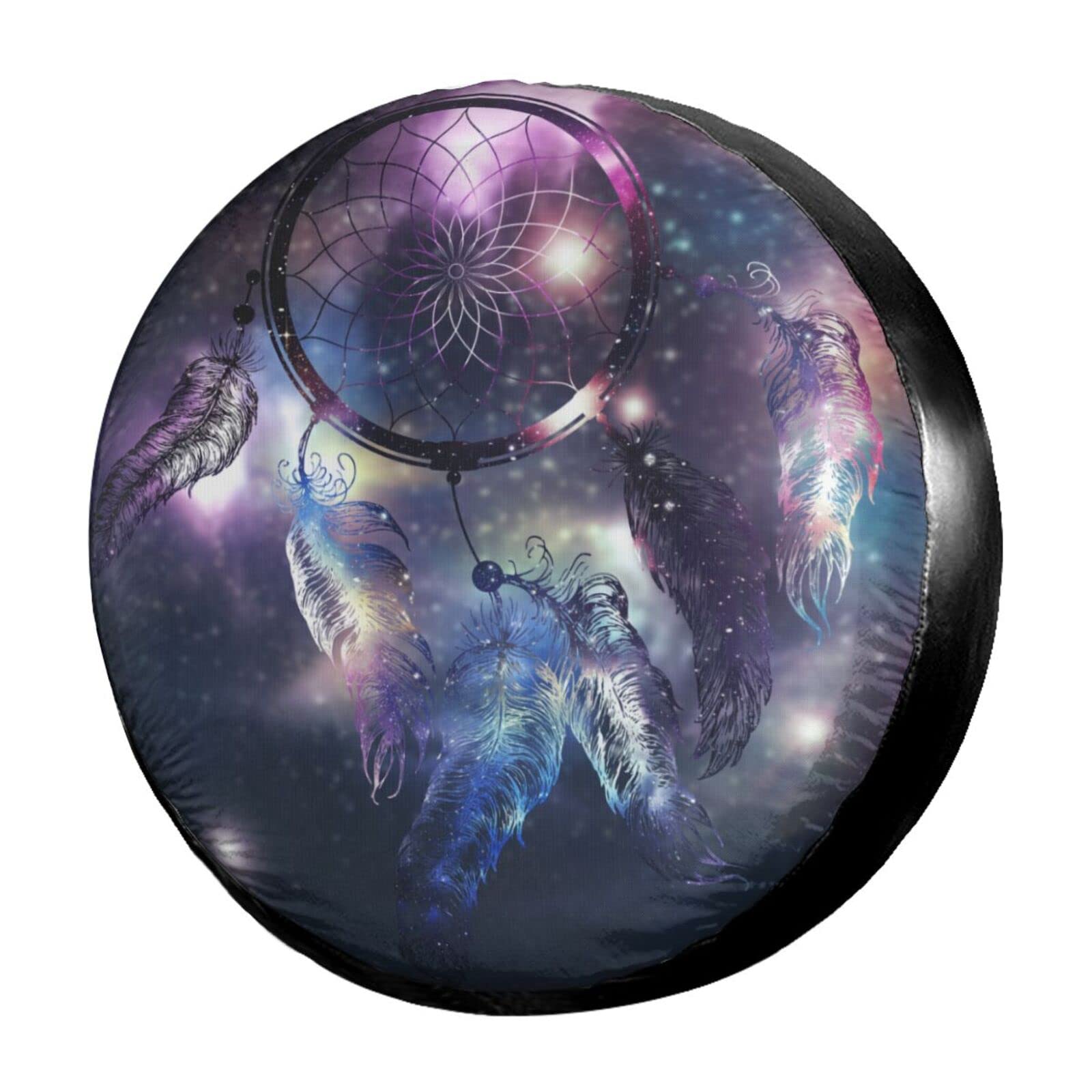 Galaxy Spare Tire Cover - Waterproof & Dust-Proof Wheel Cover for Jeep, Trailer, RV, SUV (Fits 15 Inch Tires) | Perfect for Off-Road Adventures & Camping Trips