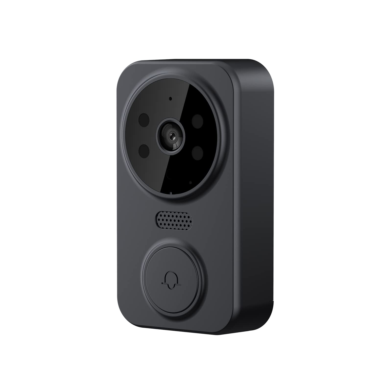 Smart WiFi Video Doorbell Camera with Chime - Wireless HD Security Camera with PIR Motion Detection & Night Vision - 2-Way Audio Intercom for Home, Apartment, Office (Indoor/Outdoor Use)