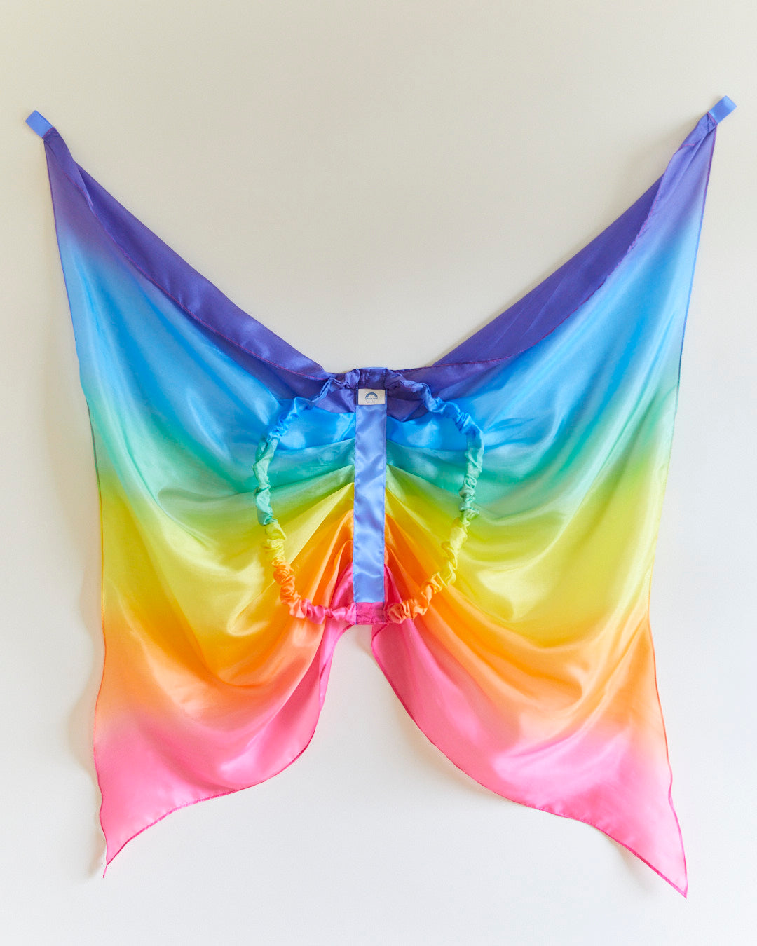 Sarah's Silks Rainbow Butterfly Wings - Kids Dress Up Costume for Pretend Play & Creative Imagination - Perfect for Halloween, Birthday Parties & Role Play Games