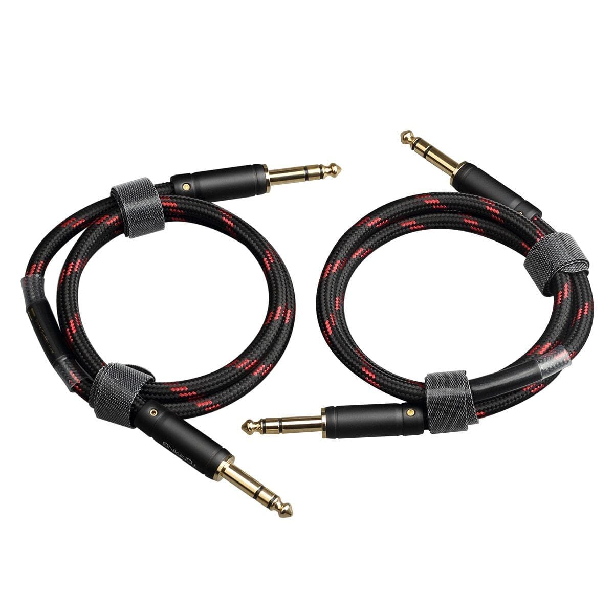 TOPPING TCT1 6.35mm TRS to 6.35mm TRS Balanced Audio Cable - OCC Copper High-Quality Stereo Interconnect (Pair) - Perfect for Studio Monitors, Audio Interfaces & Professional Sound Equipment