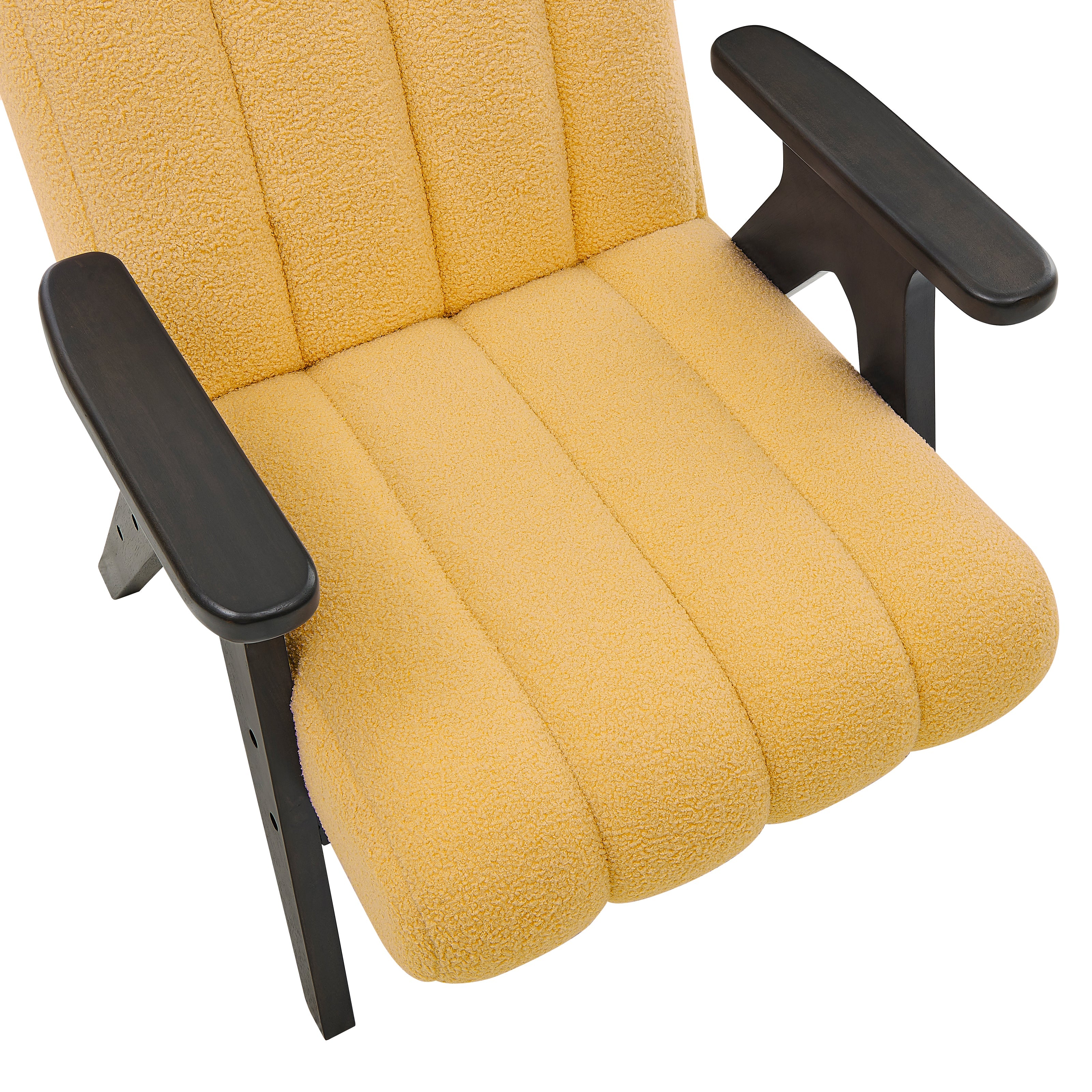 Roundhill Furniture Rella Modern Accent Chair with Espresso Wood Frame - Stylish Living Room Seating for Home Office, Lounge & Bedroom Decor
