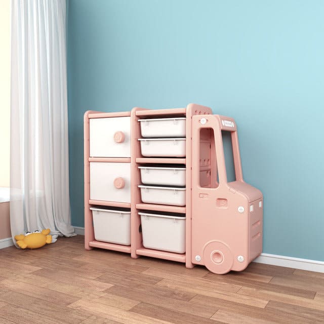 Best Kids Toy Storage Rack - Large Toy Organizer Cabinet with Shelves | Durable Plastic Toy Storage Solution for Playroom, Bedroom & Daycare Organization