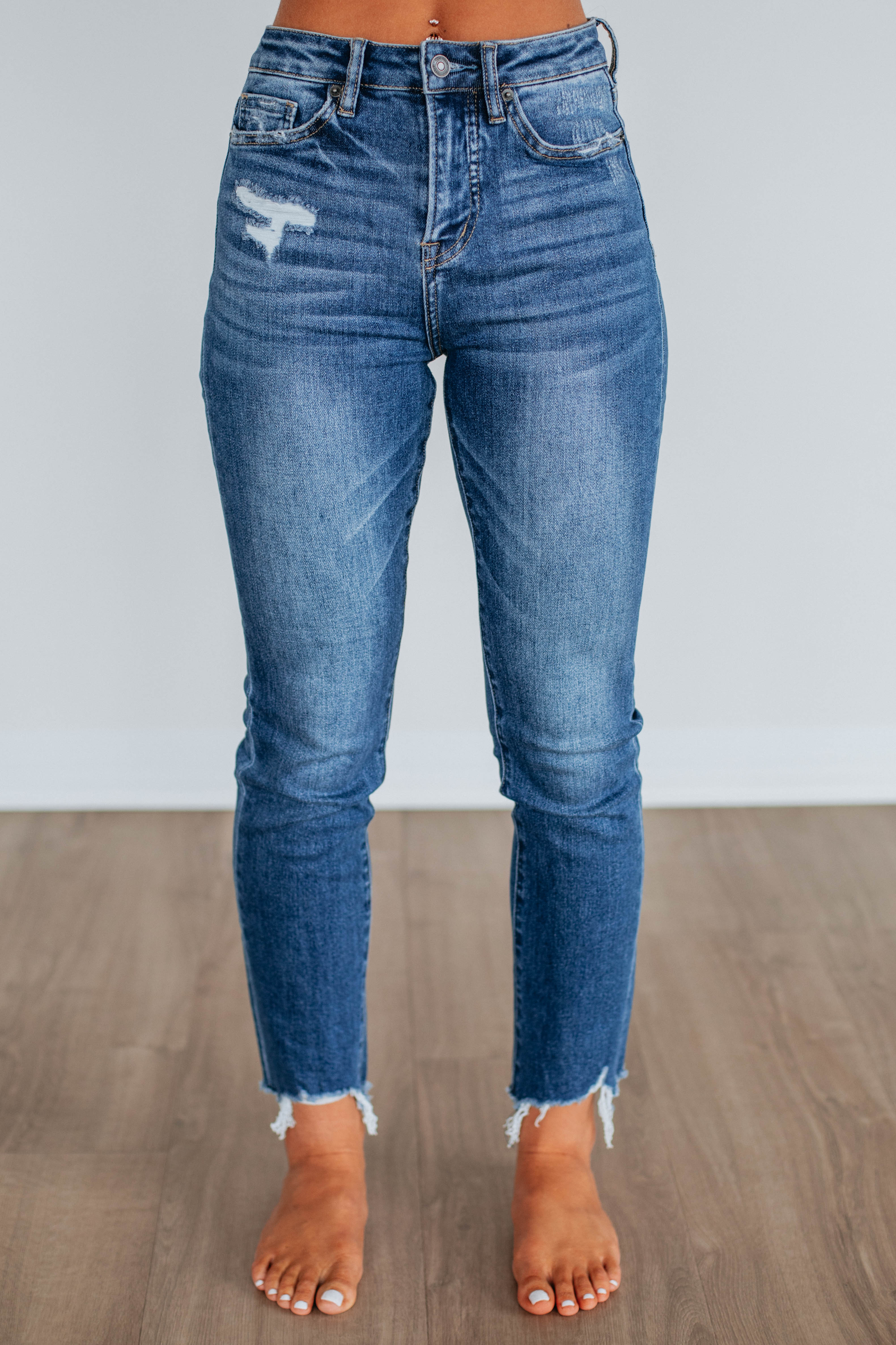 Jeniva Mica Jeans - Dark Wash High Waist Skinny Jeans for Women | Comfortable Stretch Denim Pants | Perfect for Casual Wear, Office & Night Out