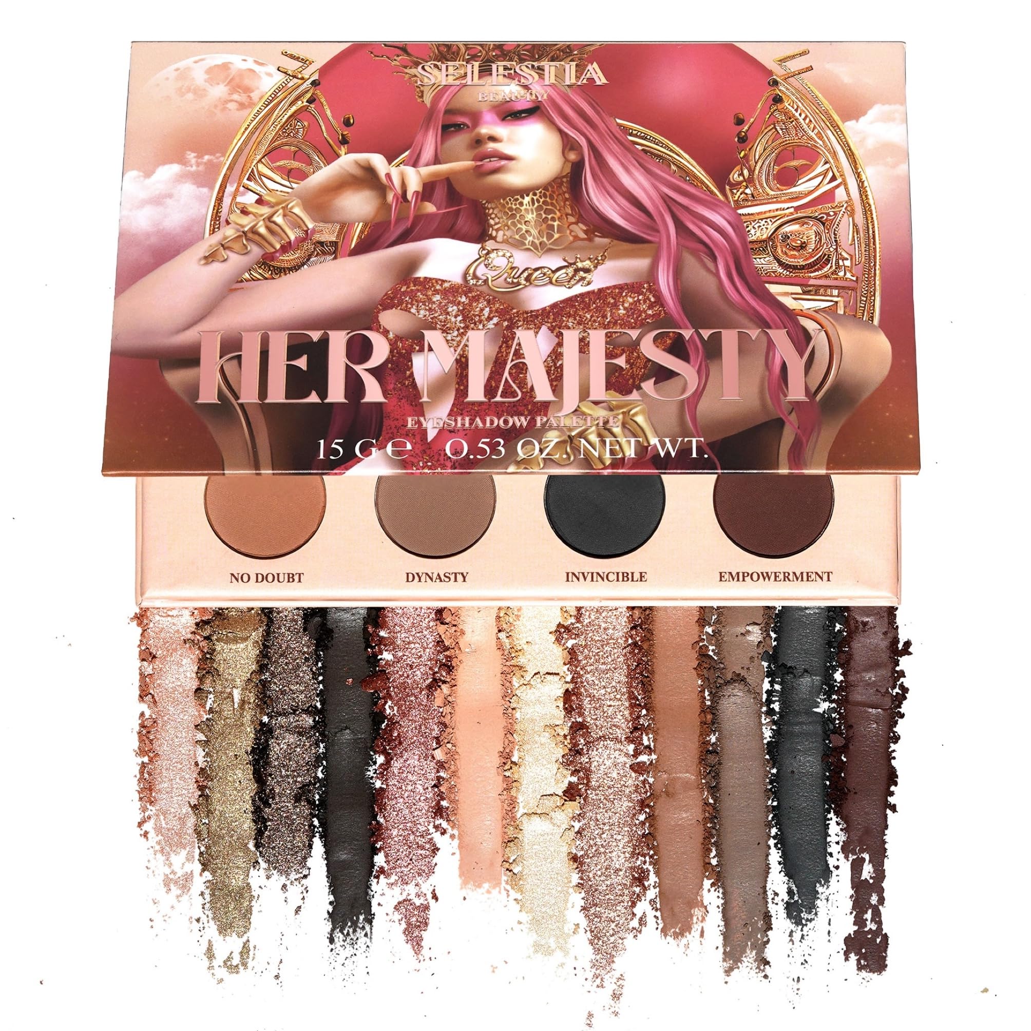 Nude eyeshadow palette - 12 high pigment shades for long-lasting wear | perfect for daily makeup & parties