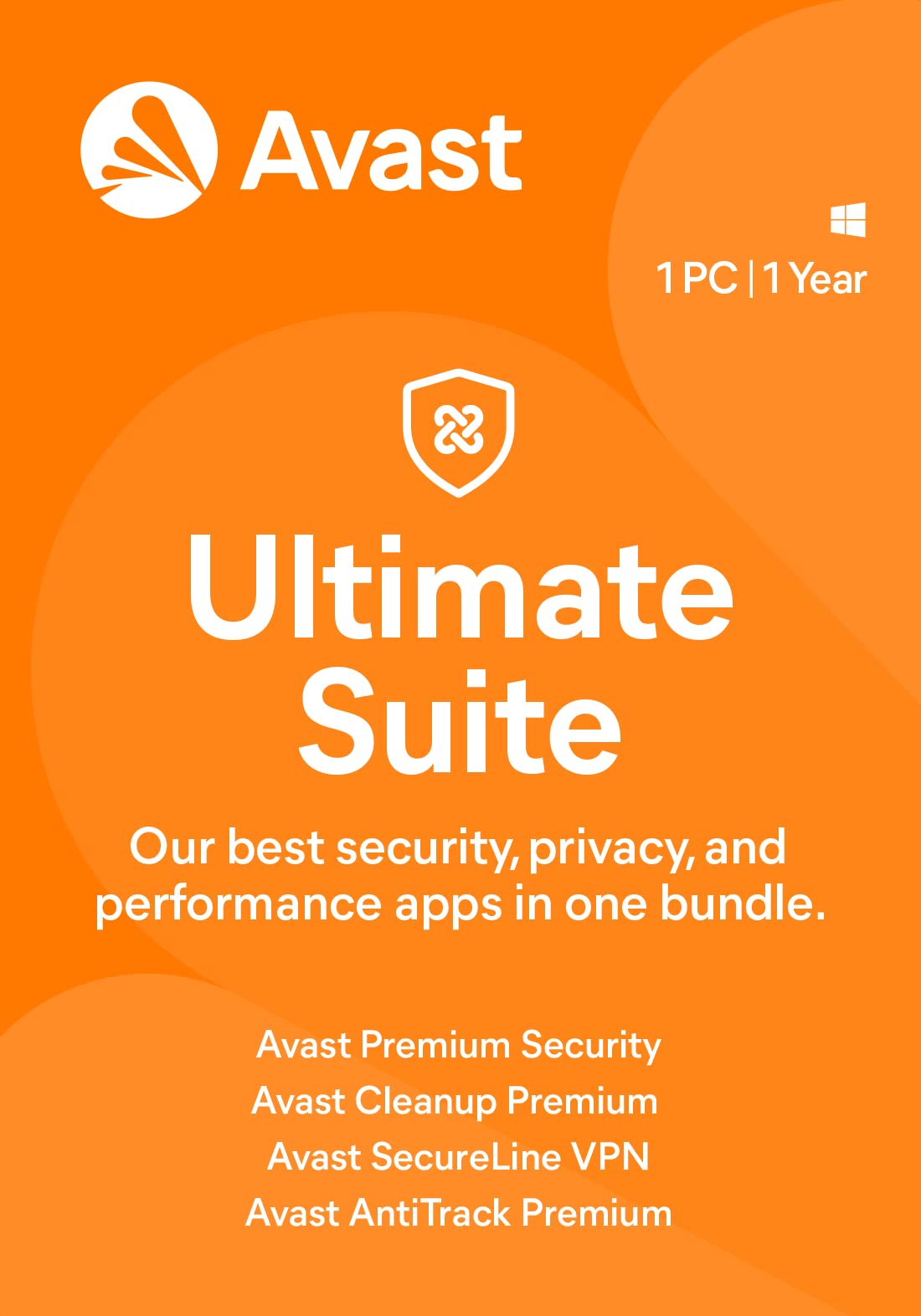 Avast Ultimate 2022 Antivirus Software | PC Cleaner & VPN Protection | 1 Year Subscription for 1 Device [Digital Download] - Secure Browsing, Gaming & Online Banking Protection