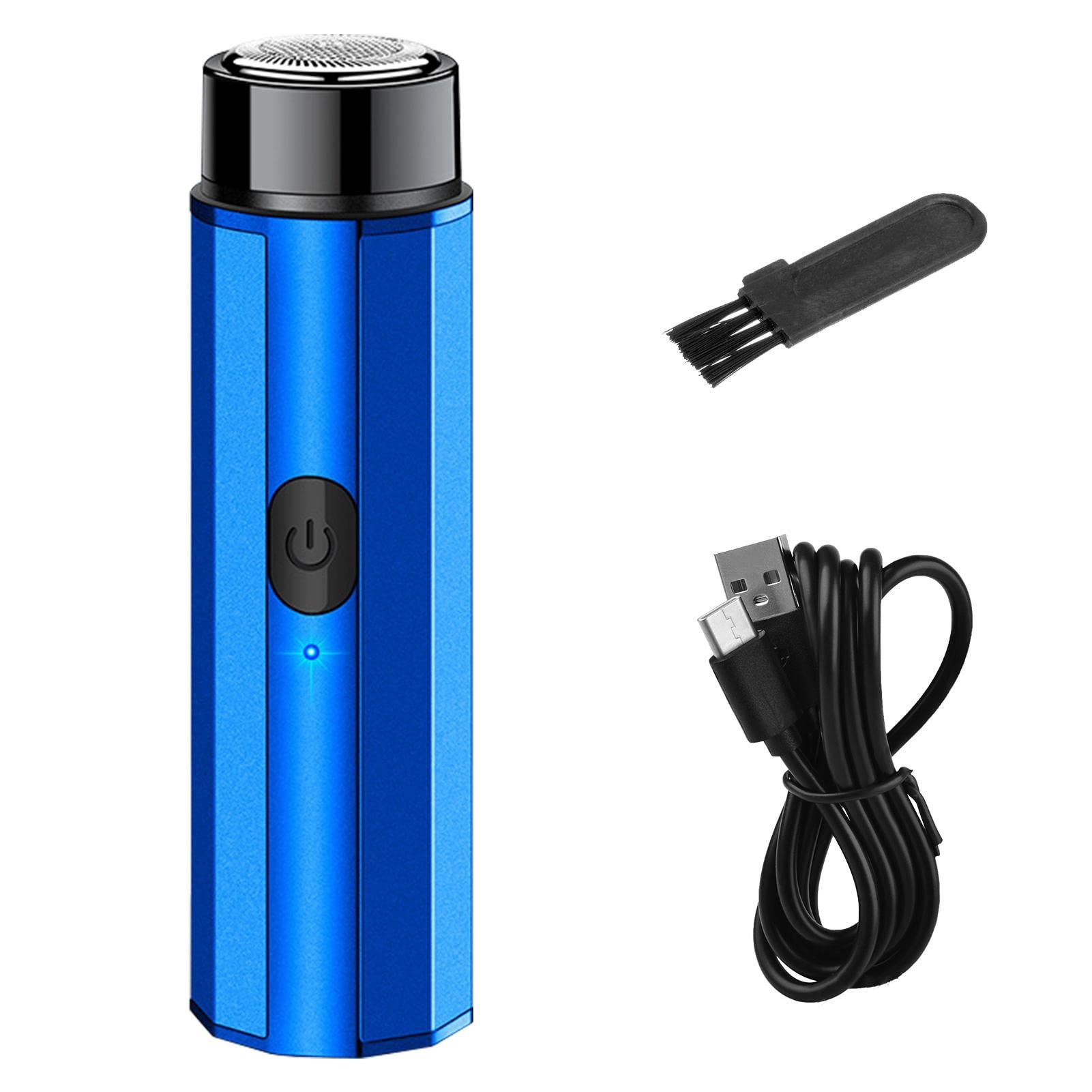 Rianpesn Travel Shaver for Men - Portable Pocket Size Foil Shaver | Wet/Dry USB Rechargeable Beard Trimmer & Hair Clipper | Perfect for Business Trips, Gym, and On-the-Go Grooming