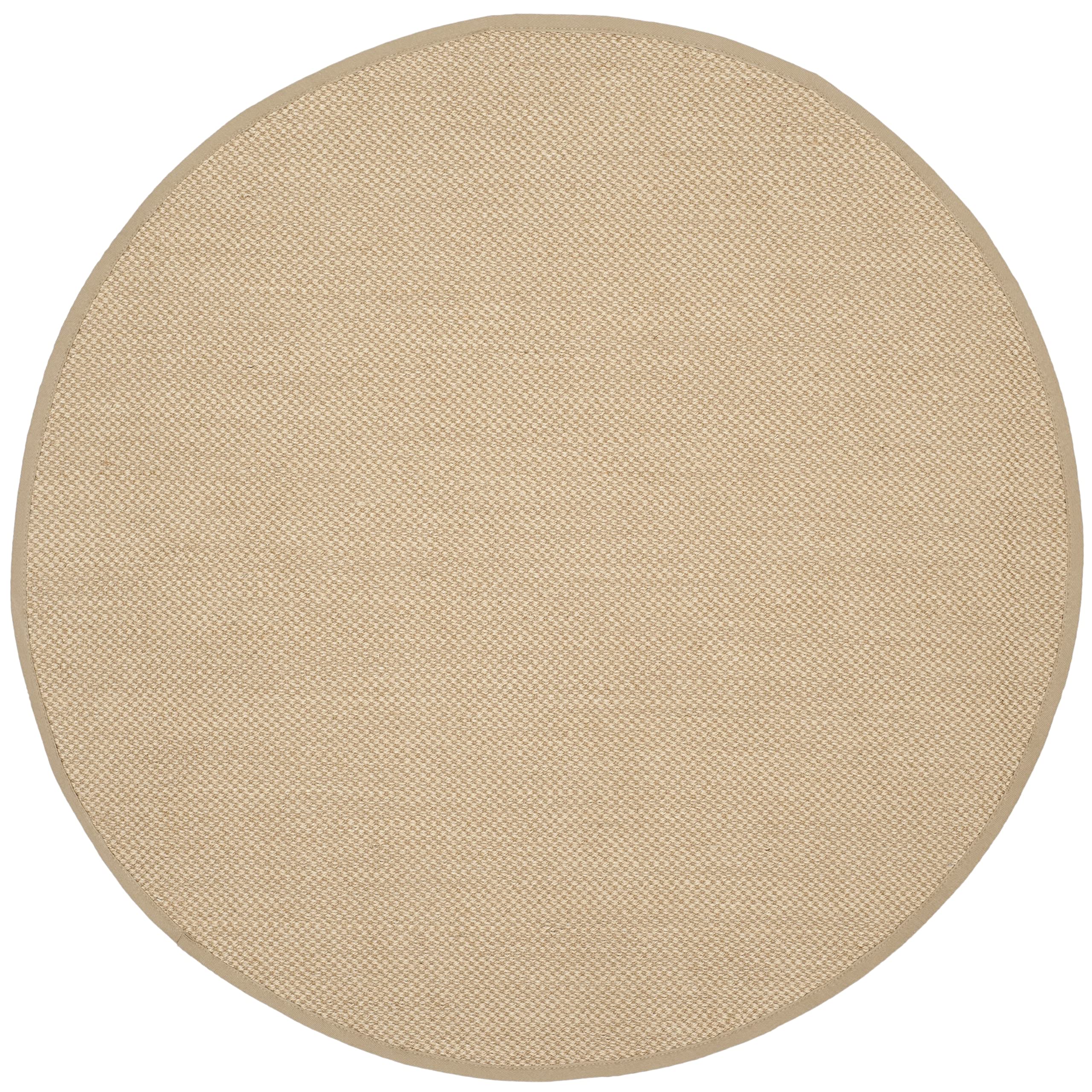 SAFAVIEH Natural Fiber Collection 10' Round Area Rug - Maize & Linen with Sisal Border, Easy Care Indoor Rug for High Traffic Areas | Perfect for Living Room, Bedroom, Dining Room & Home Decor (NF141B)