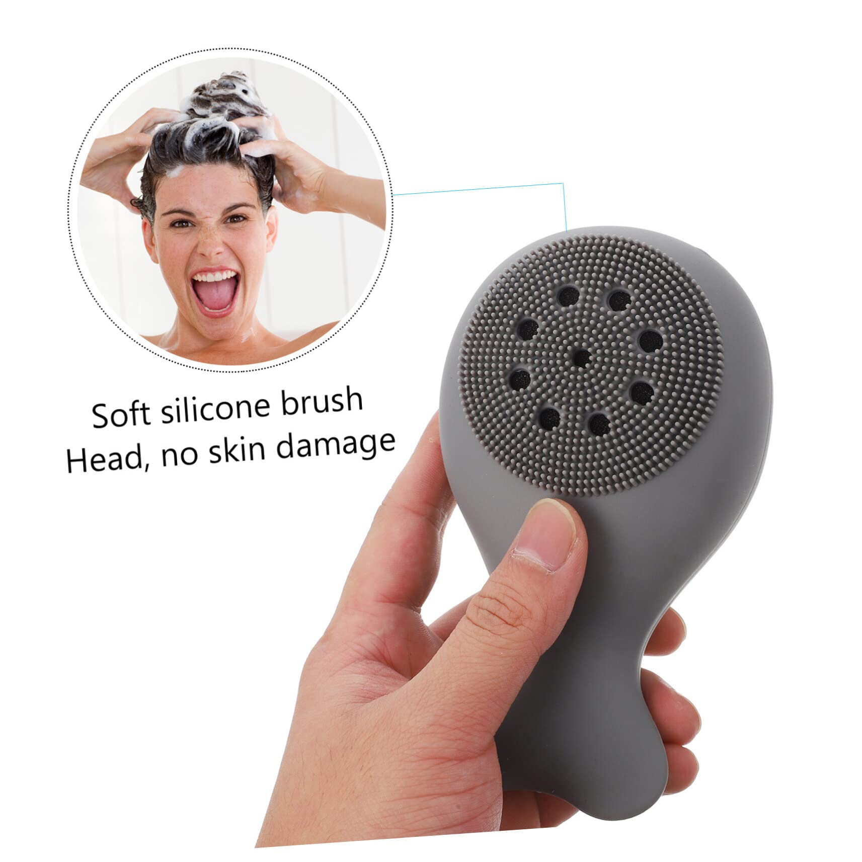 DOITOOL Silicone Bath Brush - Exfoliating Body Scrubber & Shampoo Massager for Adults & Babies | Gentle Skin Cleansing, Scalp Care & Face Washing | Perfect for Shower, Spa & Daily Hygiene Routine