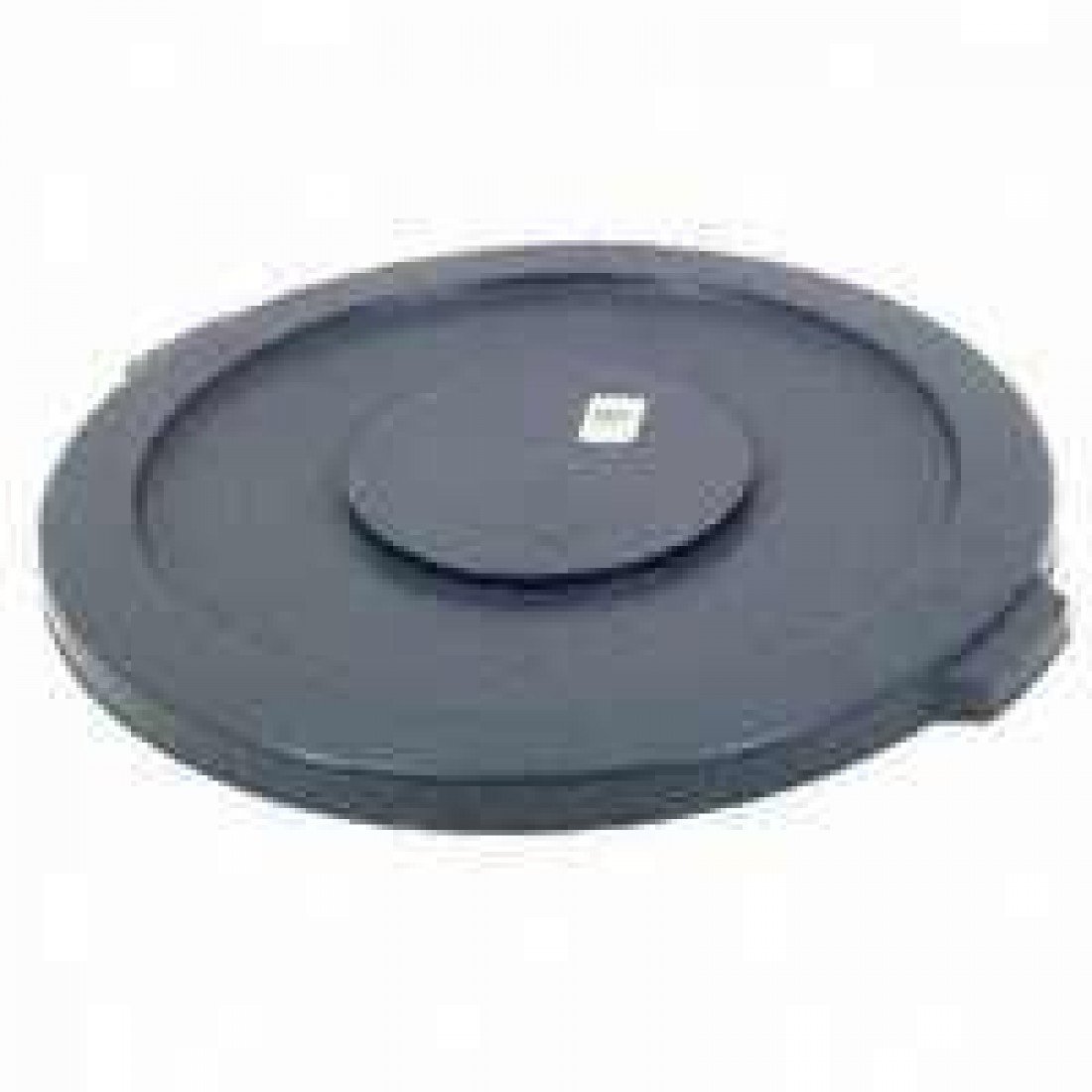 Rubbermaid Brute 263100 Gray Round Flat Trash Can Lid - Durable Waste Bin Cover for Kitchen, Office & Outdoor Use