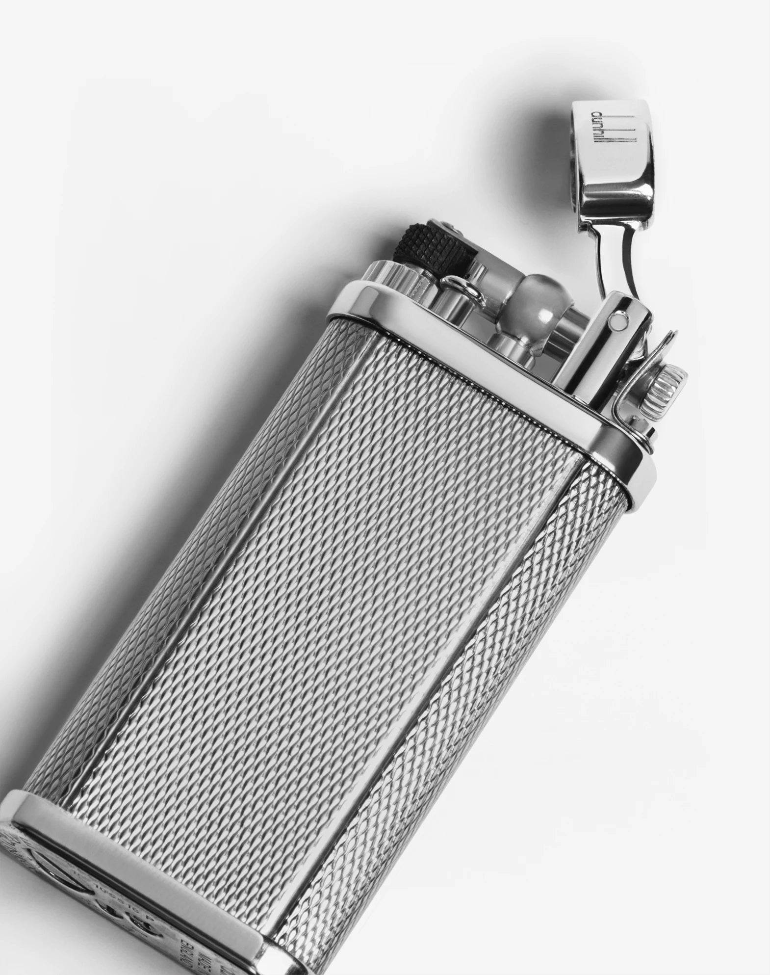 Dunhill Unique Barley Silver Plated Pipe Lighter - Premium Cigar & Tobacco Accessory for Smoking Enthusiasts - Perfect for Relaxing at Home, Outdoor Adventures & Gifts