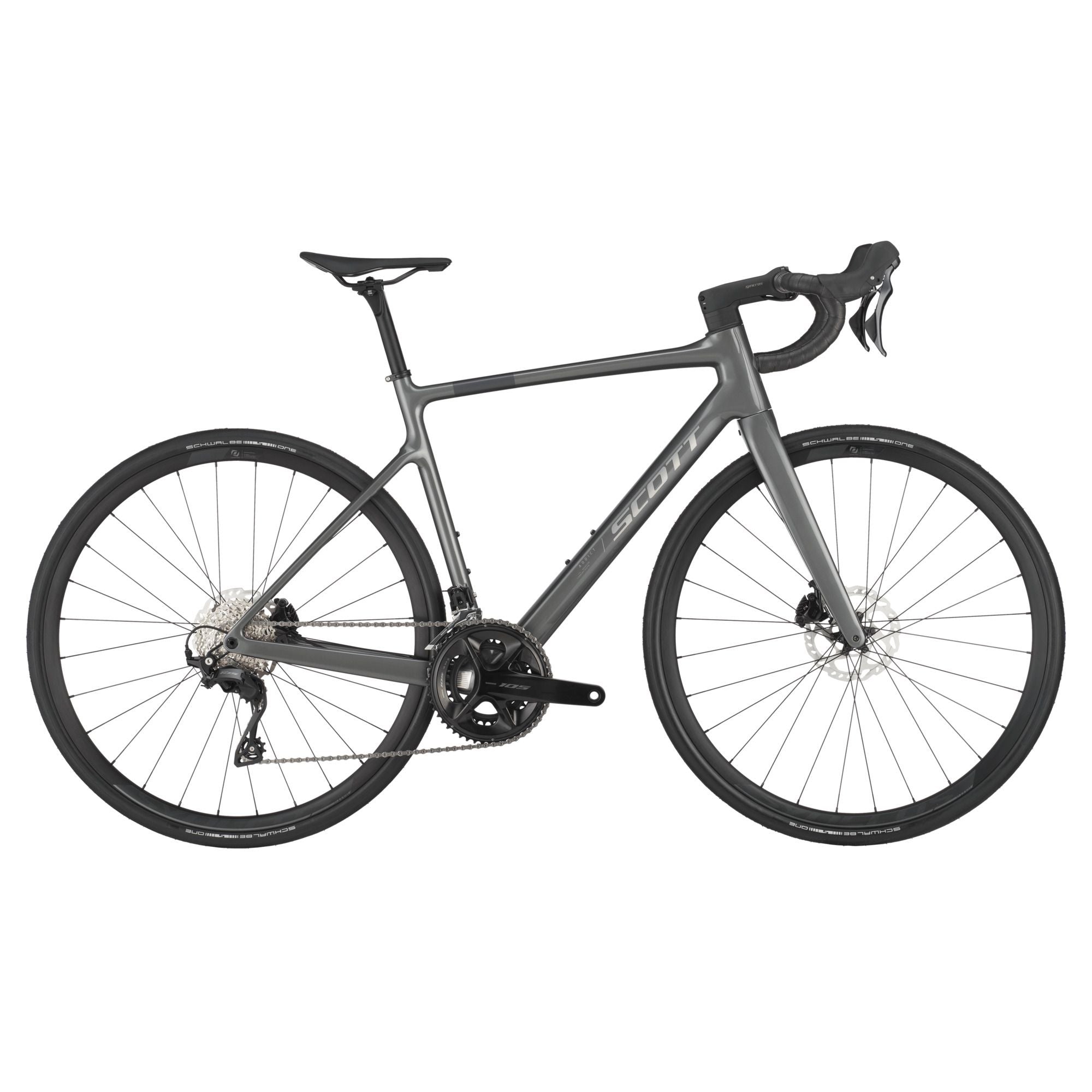 Scott Addict 50 2025 Road Bike - Lightweight Carbon Fiber Frame, Shimano 105 Groupset | Perfect for Road Racing, Endurance Cycling & Commuting