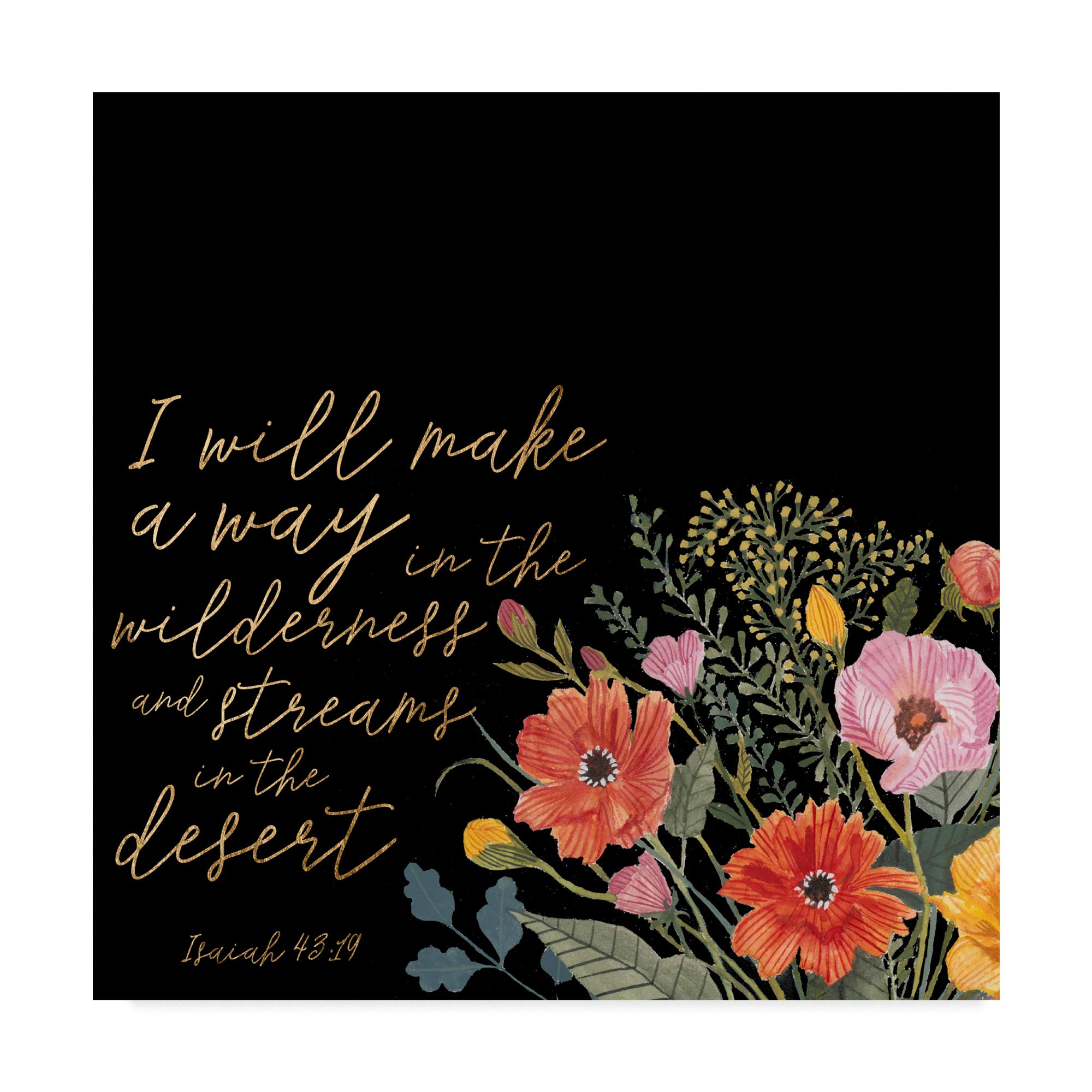 Studio W Floral Faith IV Canvas Wall Art - 18x18 Inches, Modern Home Decor for Living Room, Bedroom & Office | Trademark Fine Art Collection