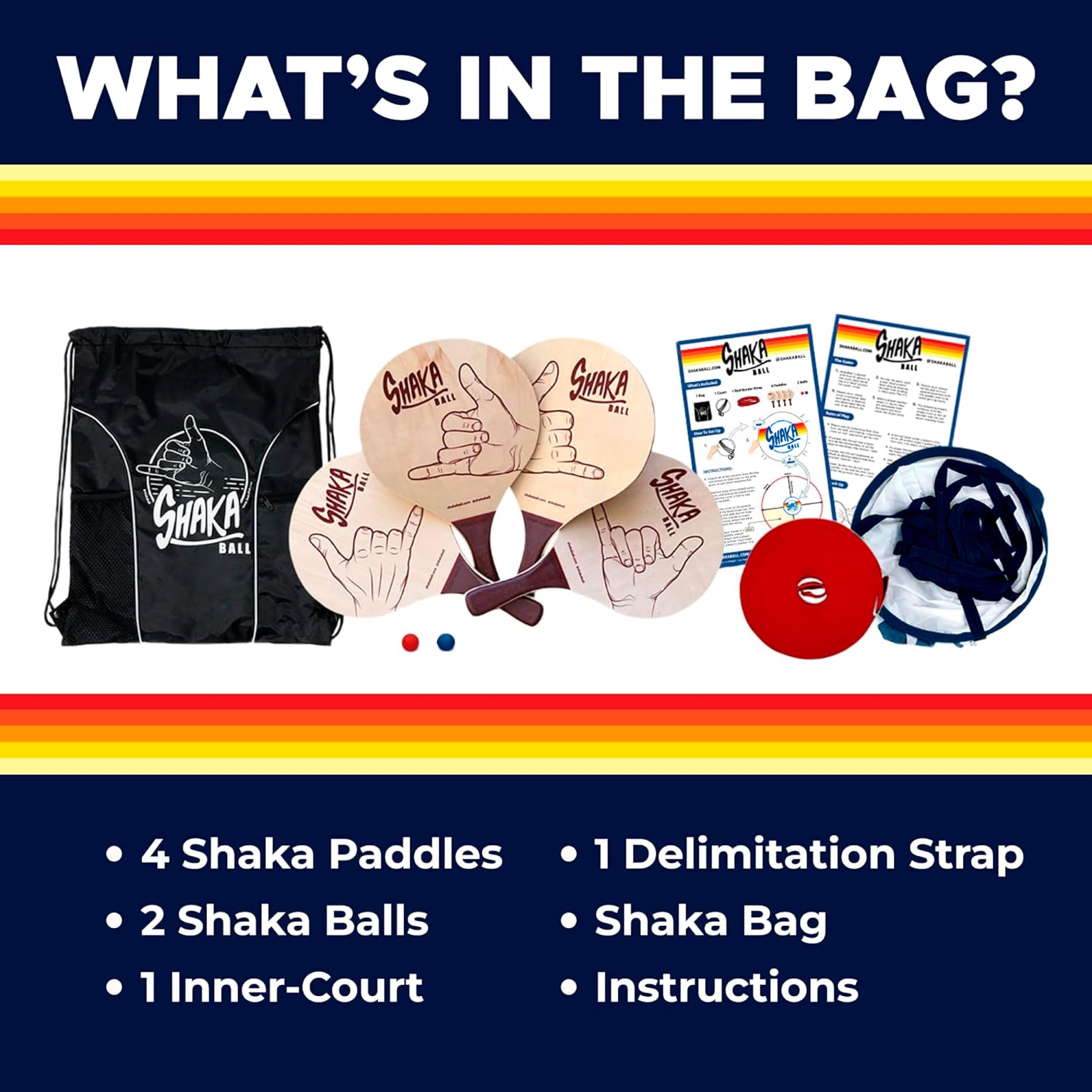 Beach Game Set for Outdoor & Indoor Fun - Family & Kids Lawn, Yard, Tailgate, Park, and Camping Games - Perfect for Beach Parties, Picnics, and Backyard Gatherings