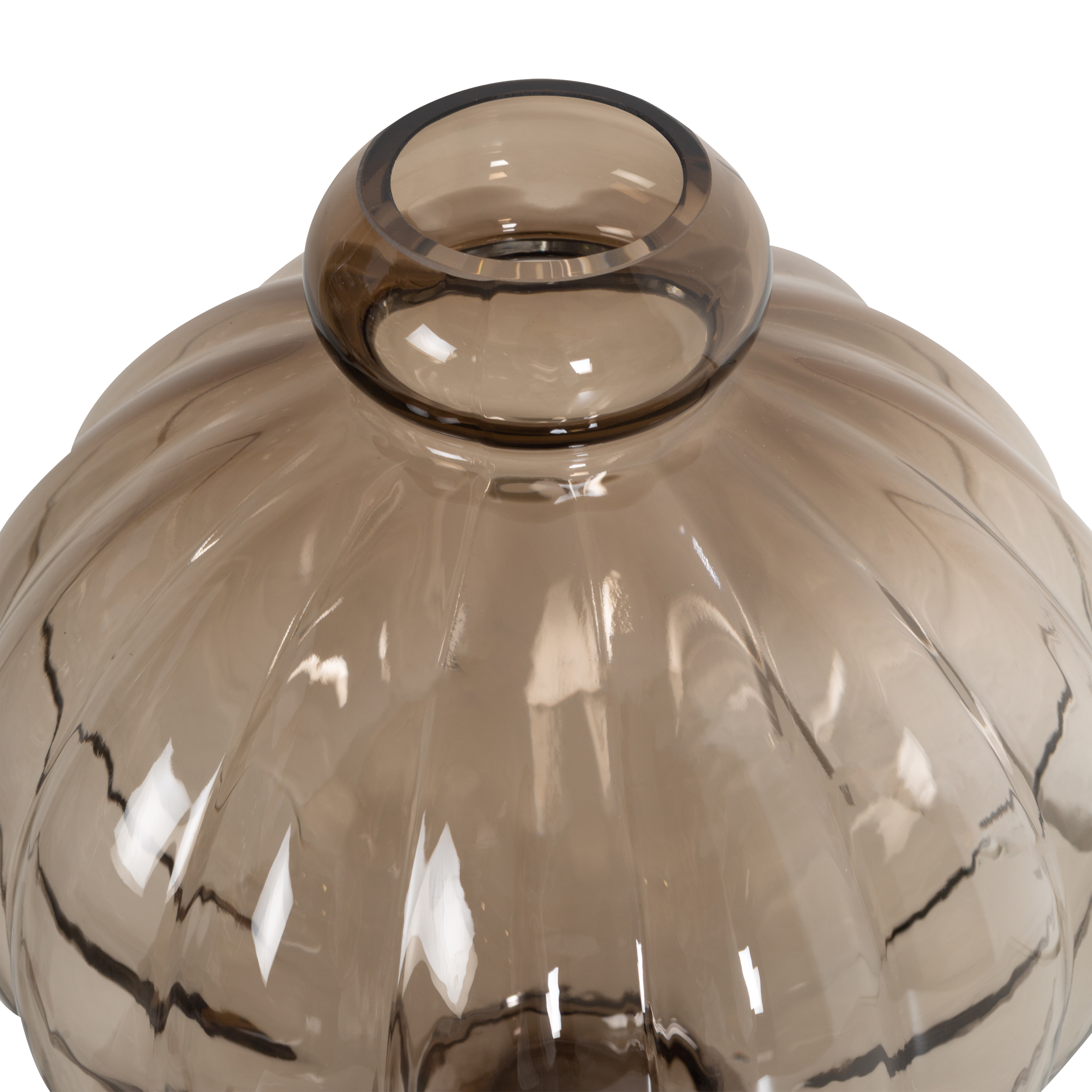 Glass Smoke Balloon Vase - Elegant Decorative Centerpiece for Weddings, Parties & Home Decor
