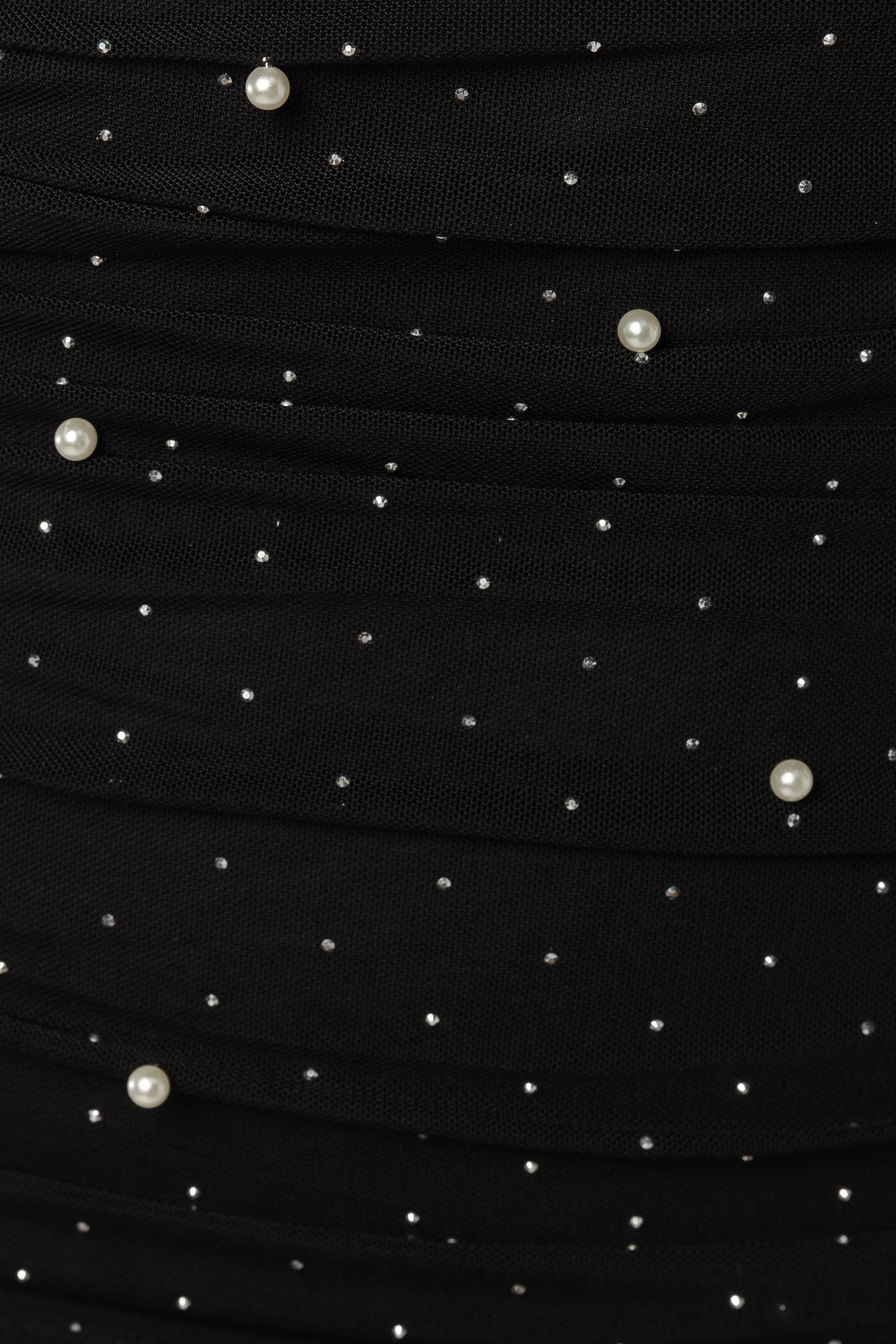 Elegant Ruched Pearl & Rhinestone Bodycon Mini Dress for Women - Perfect for Cocktail Parties, Date Nights & Special Occasions