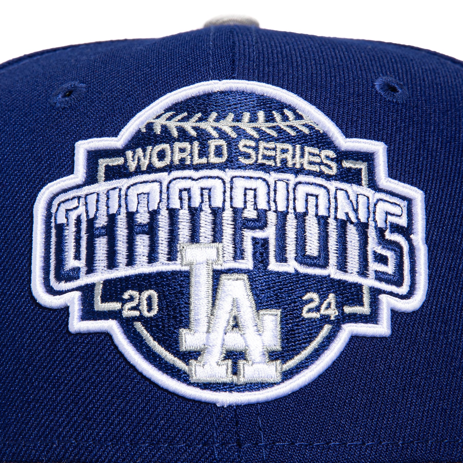 New Era 59Fifty Los Angeles Dodgers 2024 World Series Champions Snapback Hat - Royal & Grey - Official MLB Baseball Cap for Men & Women - Perfect for Games, Fan Gear & Streetwear Fashion