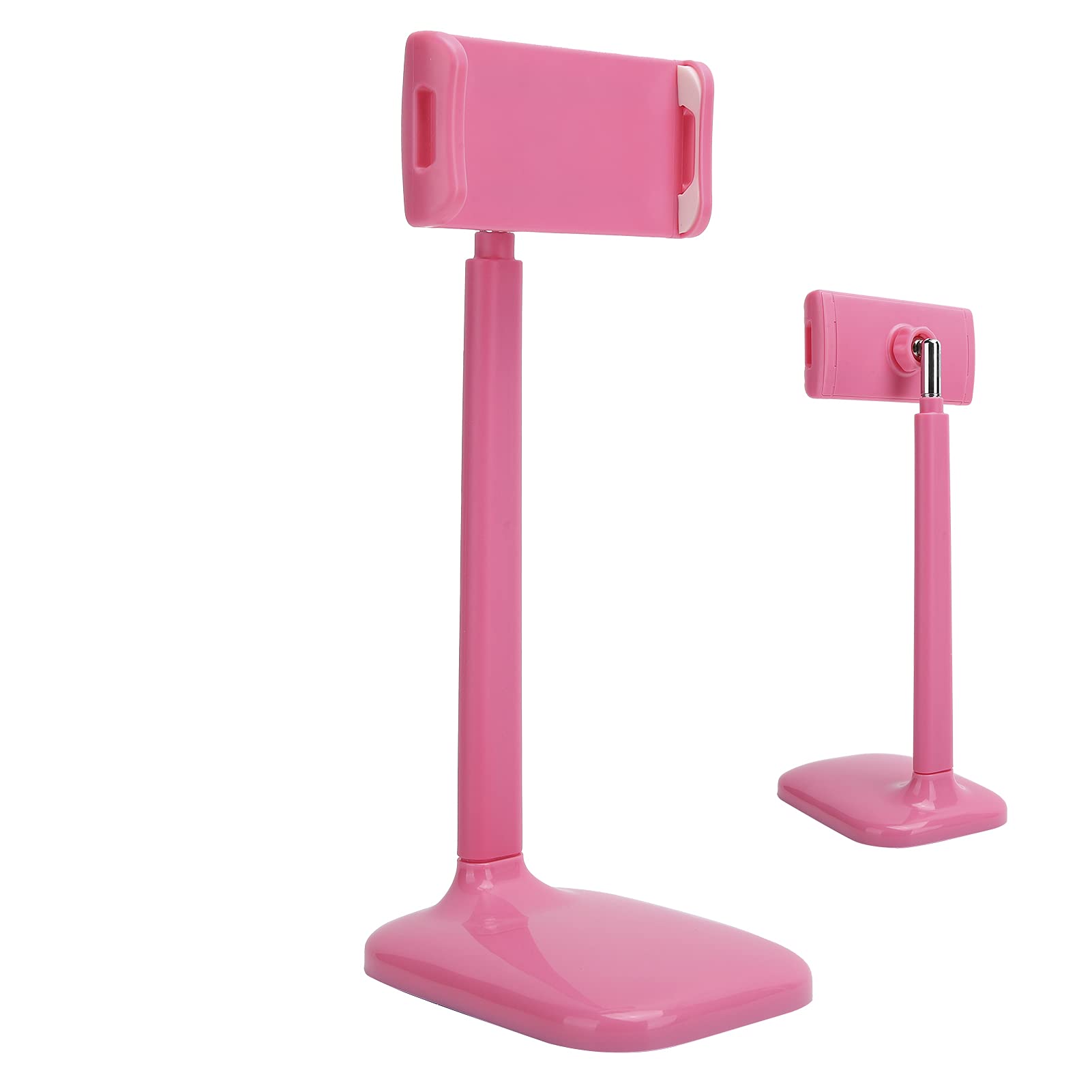 Adjustable Telescopic Phone Stand Holder - Sturdy & Wide Compatibility for Smartphones & Tablets (Pink) | Perfect for Desk, Bed, Kitchen & Video Calls