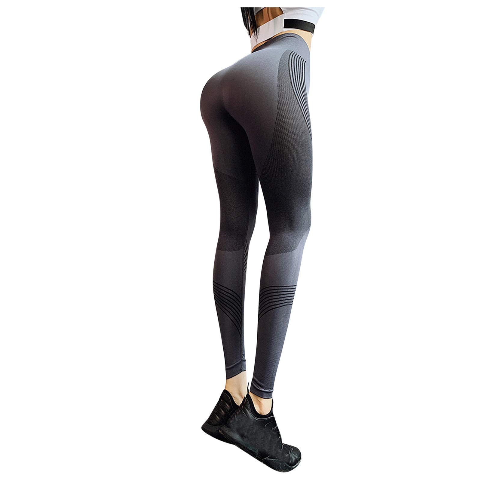 Posijego Women's High Waisted Yoga Pants - Tummy Control Workout Leggings for Running, Gym & Summer Sports - Comfortable Stretchy Athletic Pants for Women (Style E7) - Perfect for Yoga, Pilates & Lounge Wear