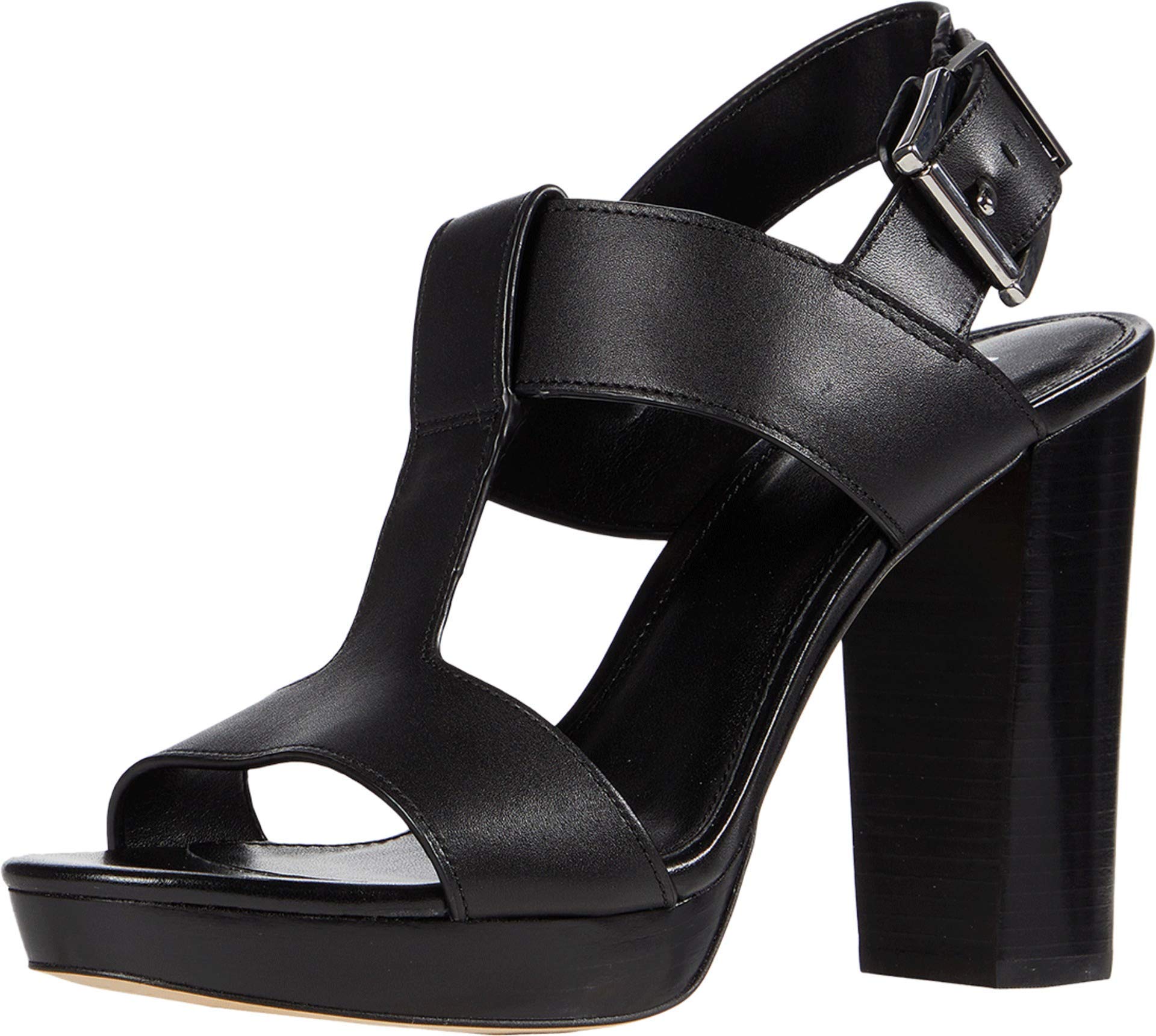 Michael Kors Women's Becker T-Strap Sandals - Stylish Comfortable Heels for Casual & Dressy Occasions | Perfect for Summer Outings, Date Nights & Office Wear