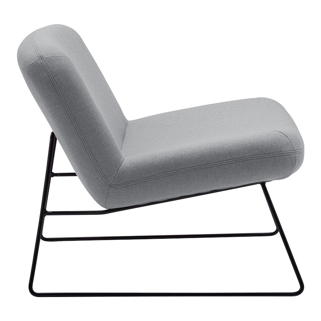 Busk Hertzog Java Chair - Modern Lounge Chairs with Softline Comfort for Living Room, Patio & Office Relaxation