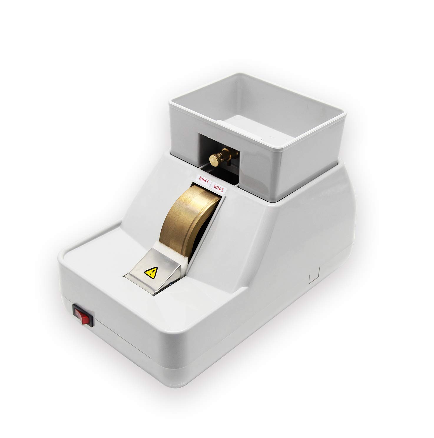 Huanyu Manual Optical Lens Edger - Hand Mill Edging Machine for Eyeglass Lens Processing - 110V Grinding & Milling Tool with Rough, Fine & V-Shape Groove - Perfect for Opticians, Jewelers & DIY Lens Crafting